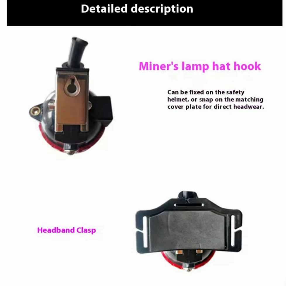 Linterna frontal para minería, impermeable y a prueba de explosiones, recargable, brillo ajustable alto/bajo, luz de seguridad de trabajo, duradera para mineros