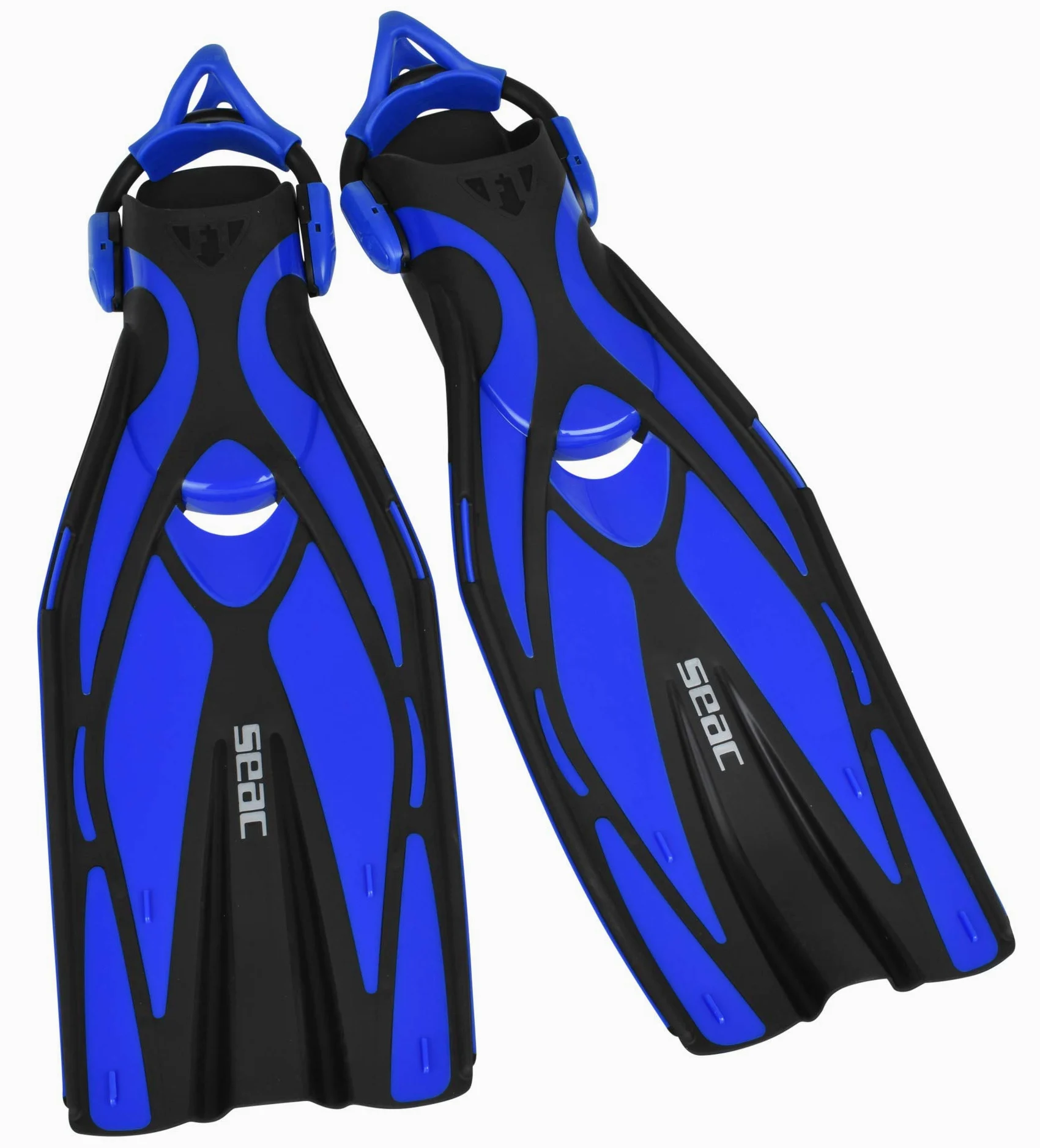 SEAC F1 S-Aletas de Buceo ultraligeras con Correa elástica, 730 Gramos, Unisex Adulto