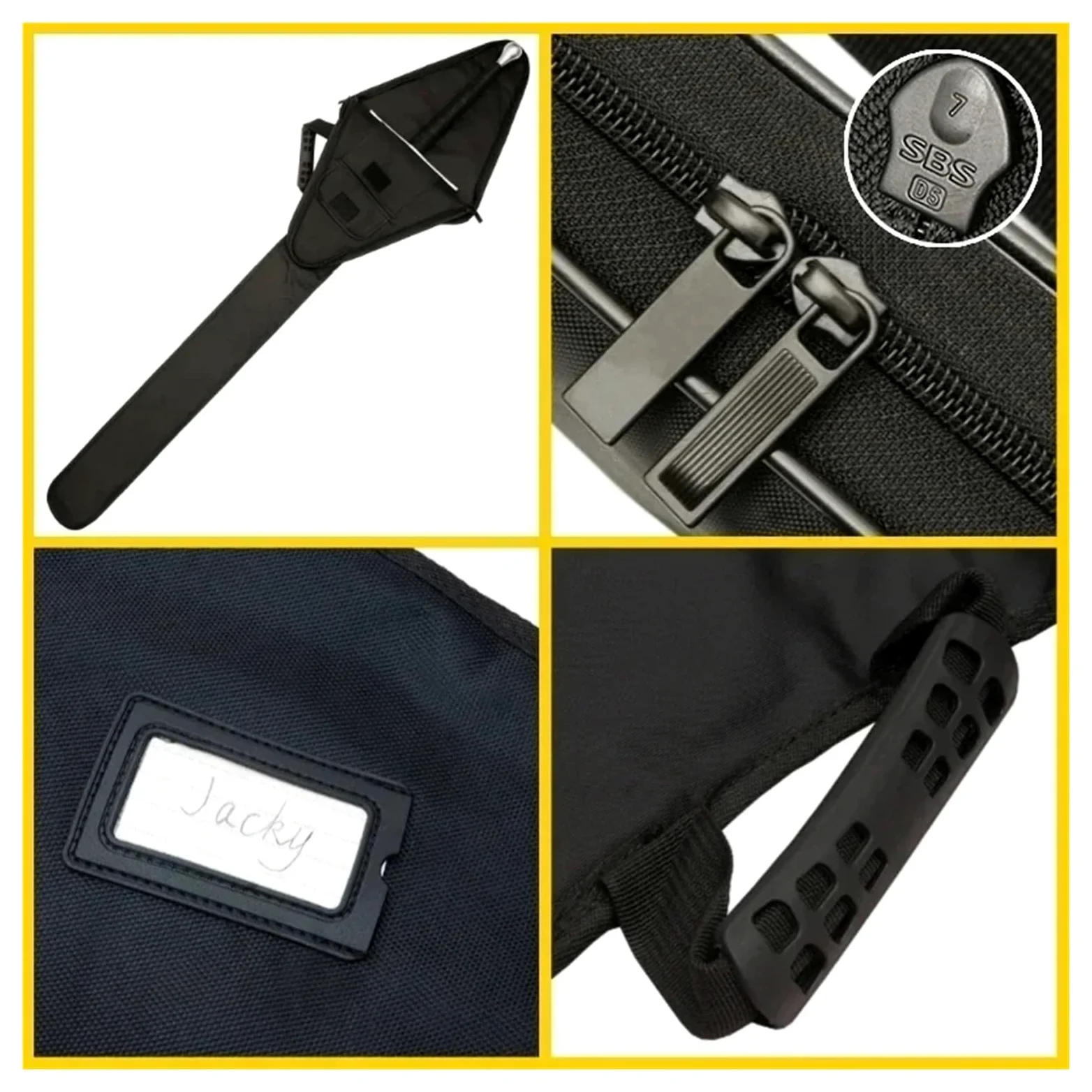 Bolsa de esgrima de 1,40 Metros, Impermeable, for Espadas largas, Funda de Transporte, Bolso de Hombro multifunción para cercados