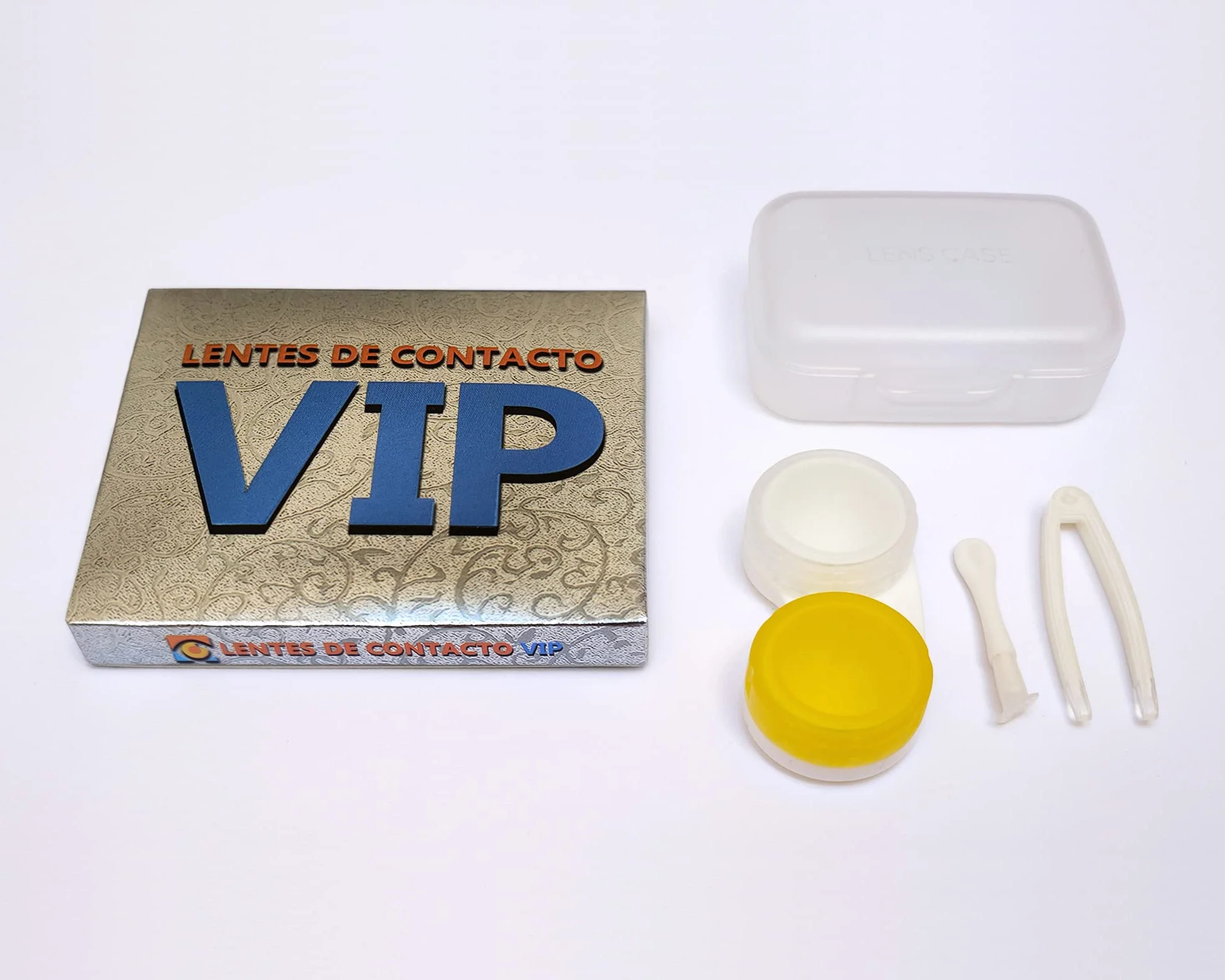 Lentillas de Contacto Color Verde Amielado Duración 1 Año + Kit Accesorios Ámbar VIP (2 Piezas)