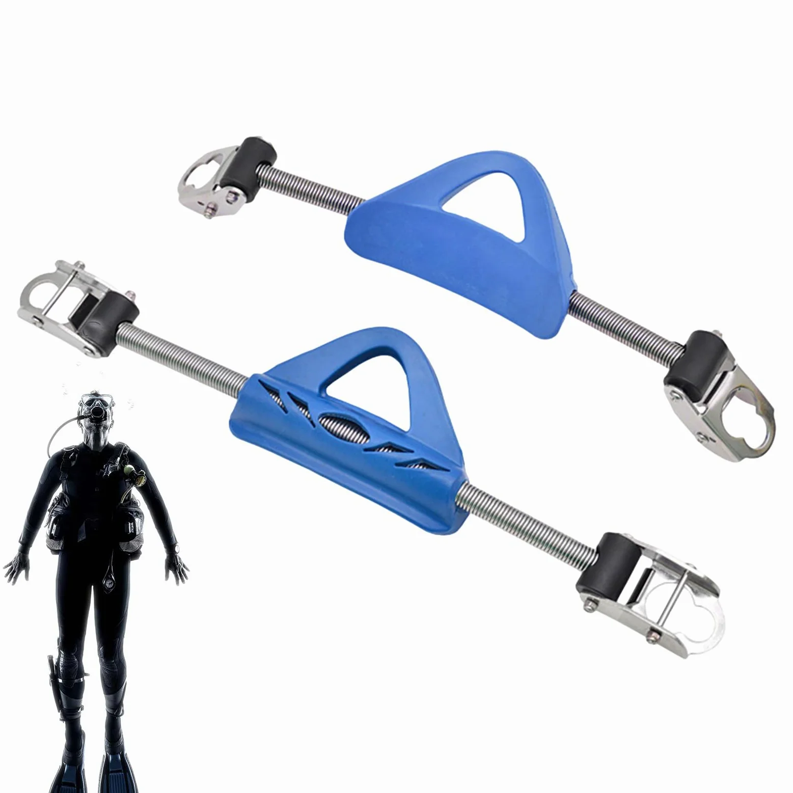 Correa para el talón con Resorte para Aleta de Buceo,Correa para Aleta de | Buceo, Correas para Aletas de Resorte de de Acero Inoxidable, Accesorios de Hebilla de Montaje de Correa de , equ