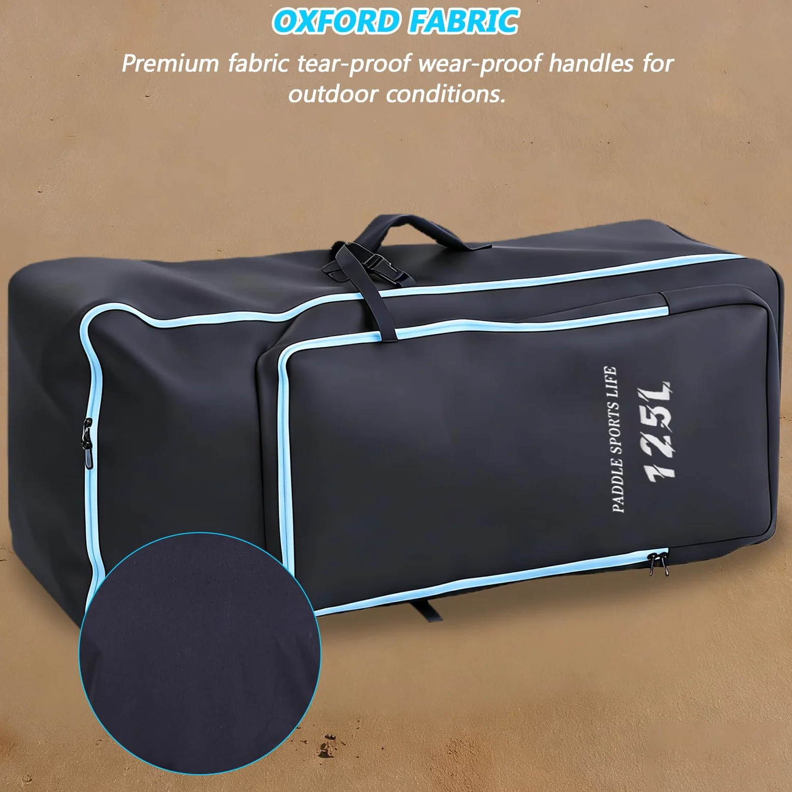 Mochila Paddle Surf, Capacidad Extra Grande Bolsas de Paddleboard, Bolsas Tabla con Ruedas Oxford, Mochila Resistente con asa y Correas Ajustables para Tabla de Surf