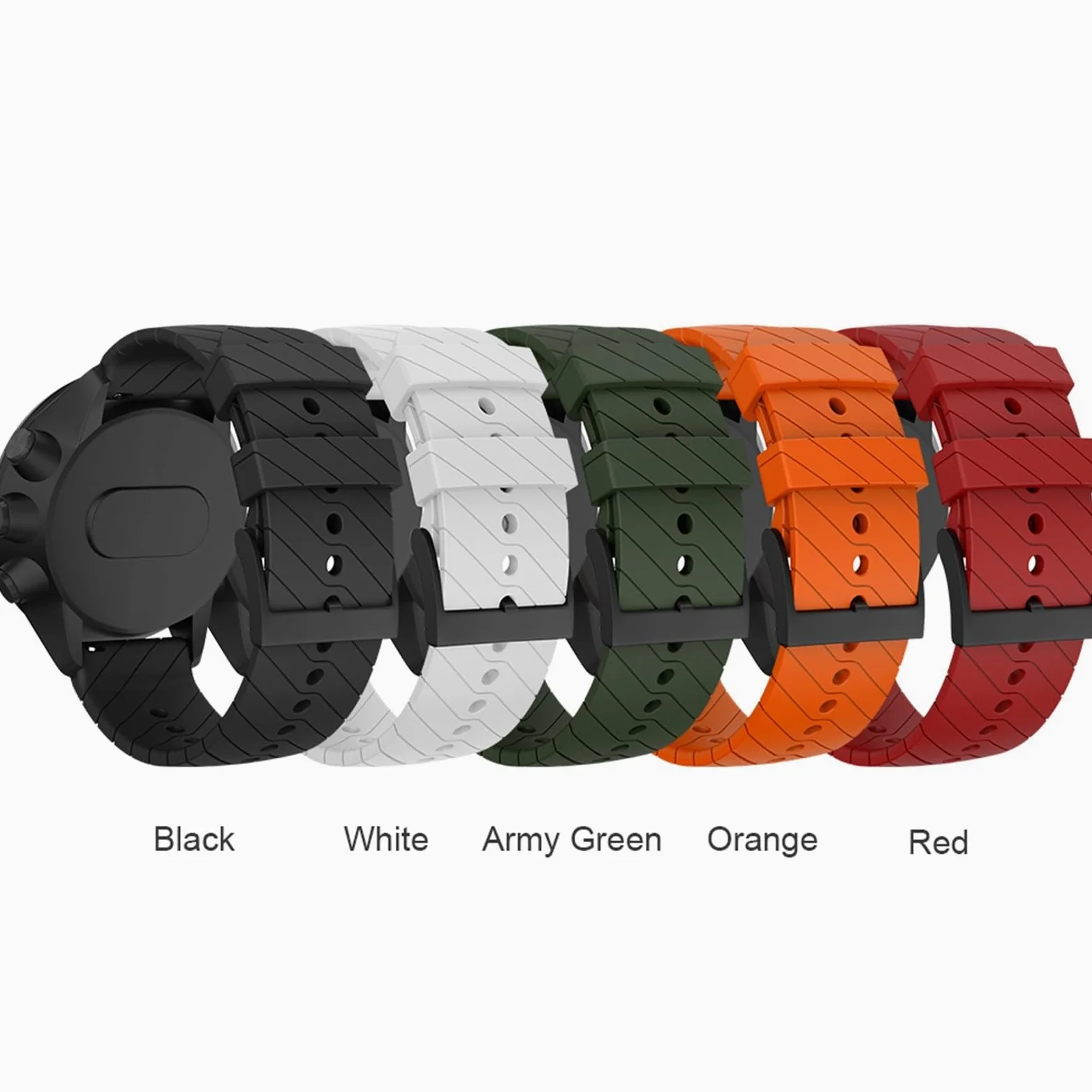 HABITZ Correas de reloj deportivas de silicona compatibles for SUUNTO 9 Baro Bands Reemplazo de pulsera de silicona suave compatible for SUUNTO Spartan /9 Baro Copper Strsp