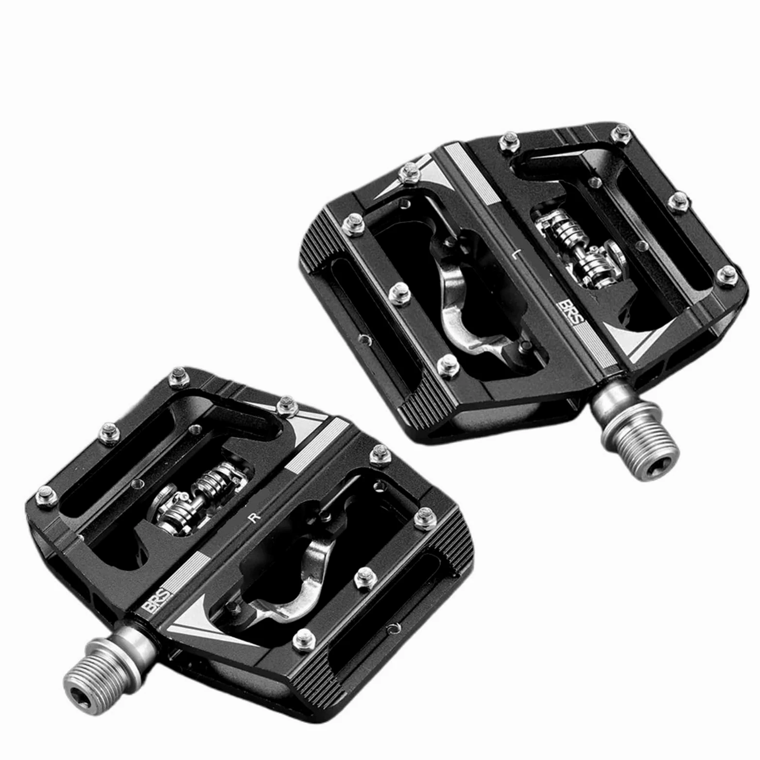 Genérico Compatible con el Juego de Pedales automáticos RACEWORK MTB, Pedales de Plataforma con medidor de Potencia de Doble función con Clip Lateral único,Piezas