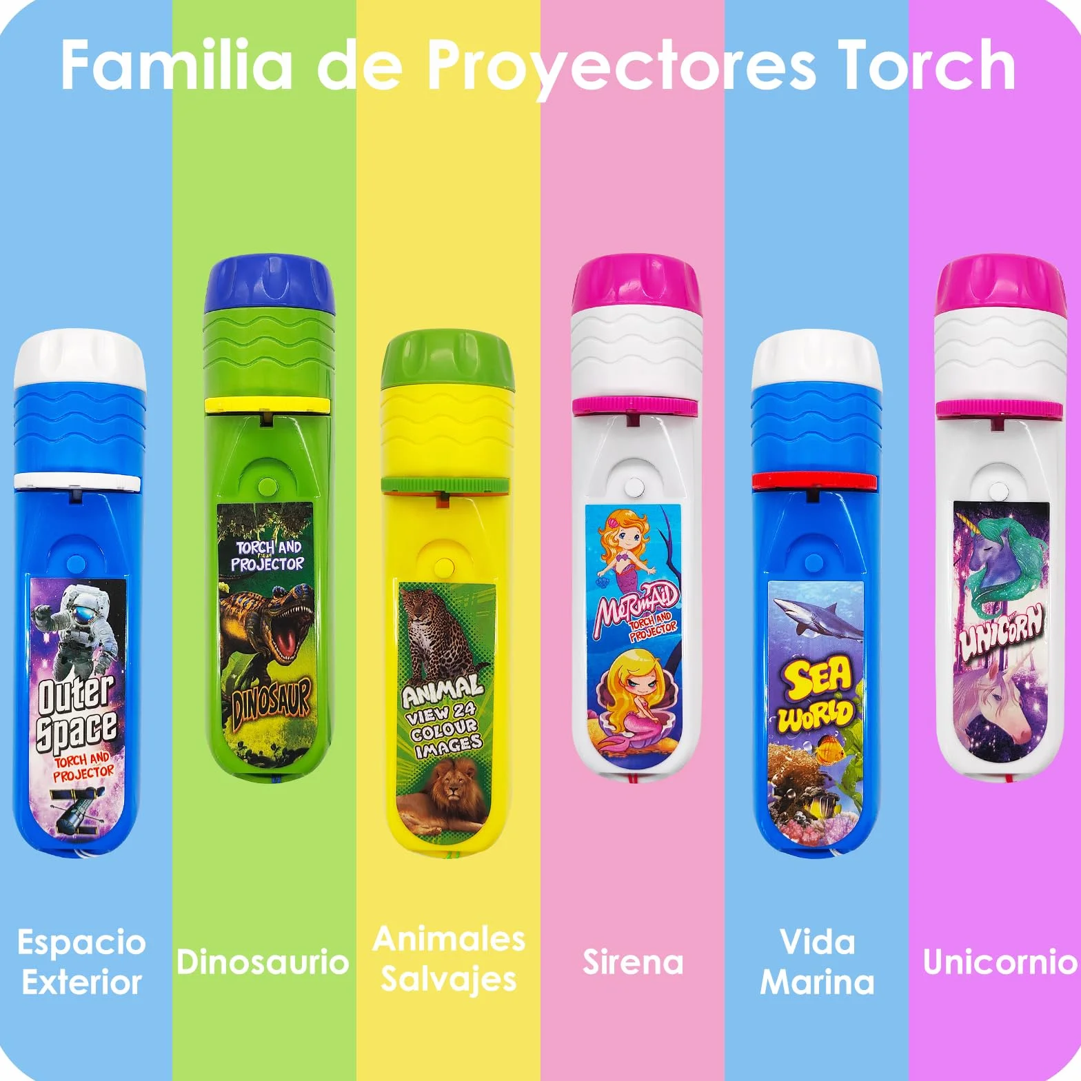 Pup Go Dinosaurio Linterna Proyector para Niños 3+ Años, 3 Discos 24 Imágenes, Juguete Educativo Ciencia