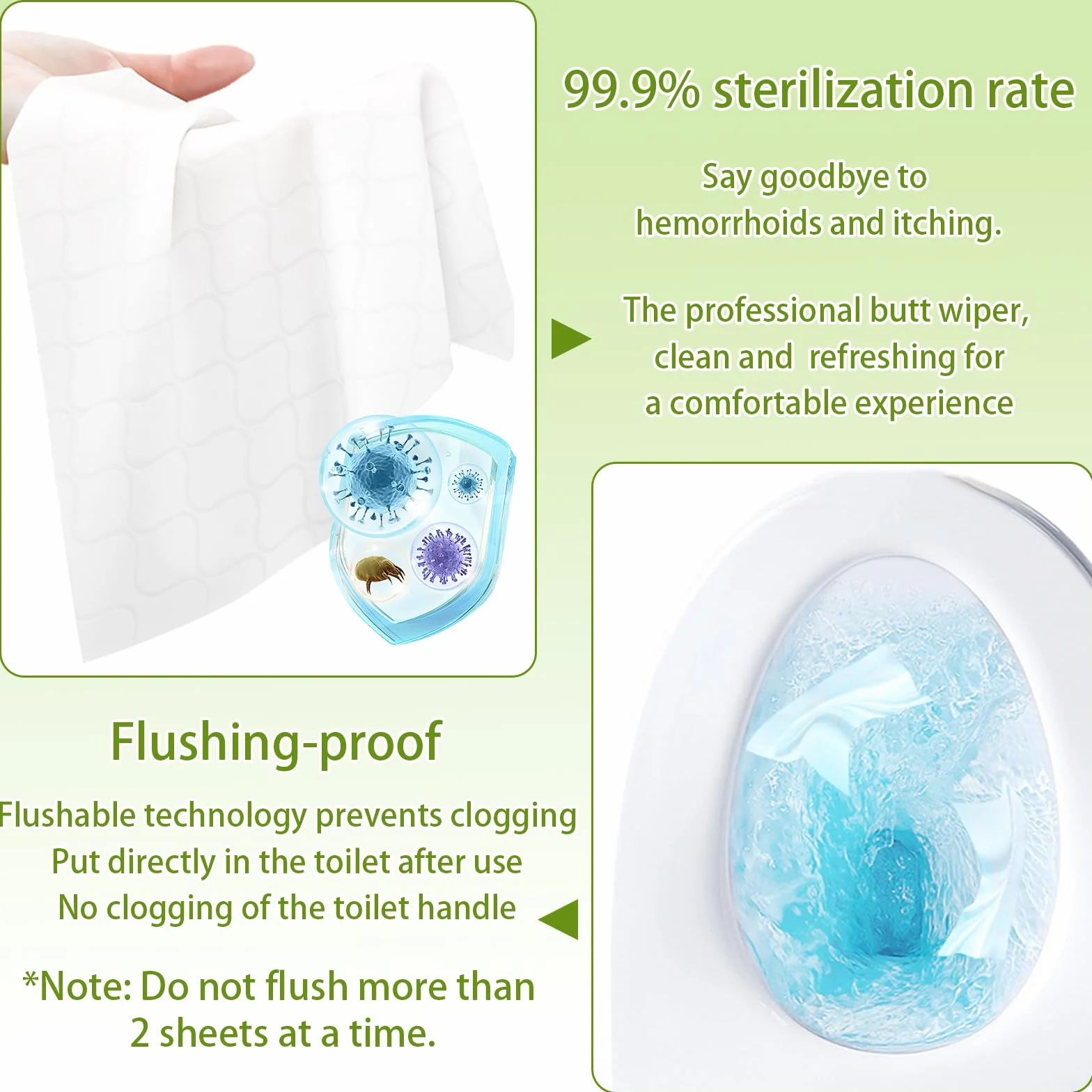 Toallitas Húmedas Water Wipes 50 Piezas Lingettes Douces Non Irritantes Peau