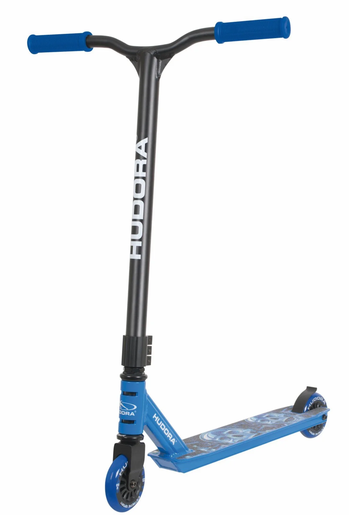 Hudora 14025 - Stunt Scooter XQ-12 - Fijo - azul y negro