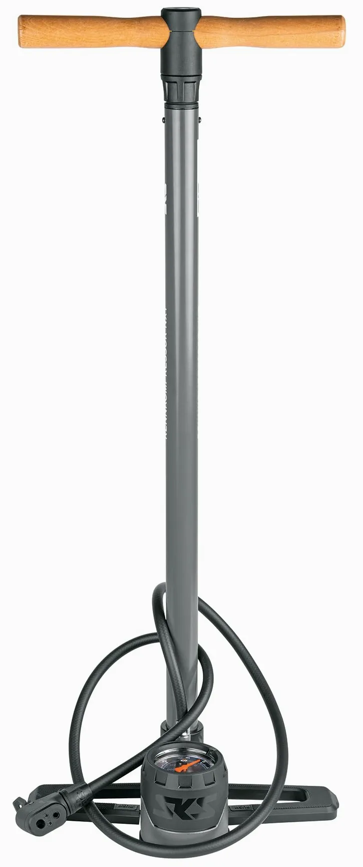 SKS Germany Compresor de Carreras NXT/NXT Digi Bomba de pie (Bomba de Aire para Todos los Tipos de válvulas, manómetro de precisión, Tubo de Metal, pie de Metal, Mango de Madera, presión máxima: 16