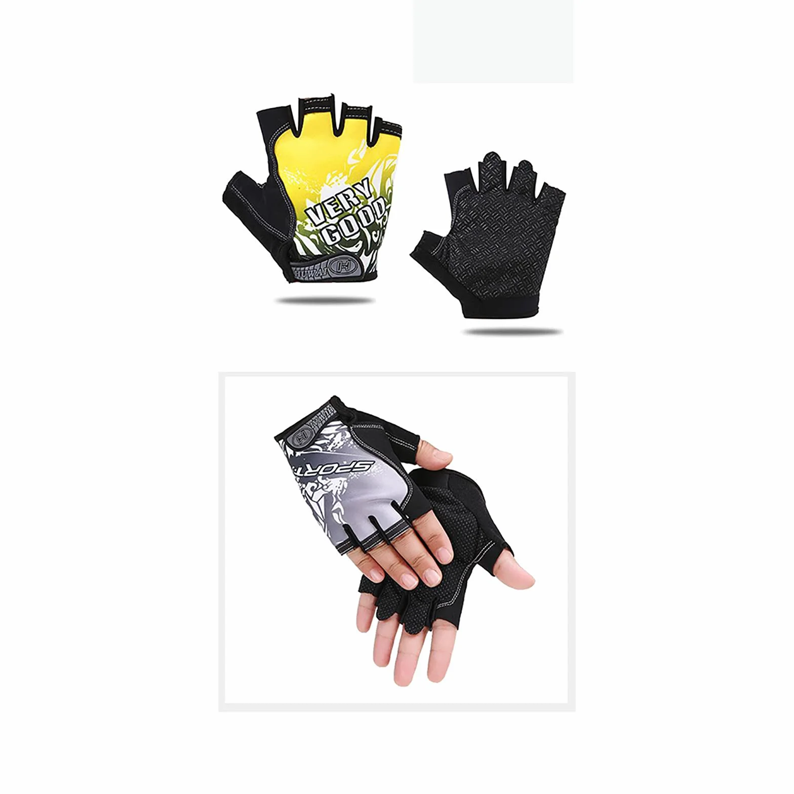 Guantes de remo sin dedos, protección solar para hombres y mujeres, para pesca, kayak, remo, senderismo, vela, pesca, conducción