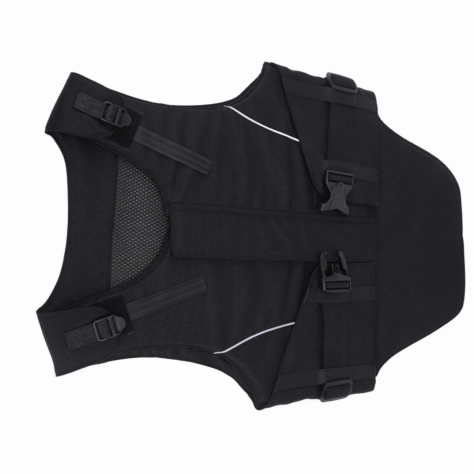 Chaleco Ecuestre Seguridad EVA Espuma amortiguadora Acolchado Chaleco Protector para Montar a Caballo para Hombres Mujeres Arenas de Carreras Montar al Aire Tela Resistente a la (S)