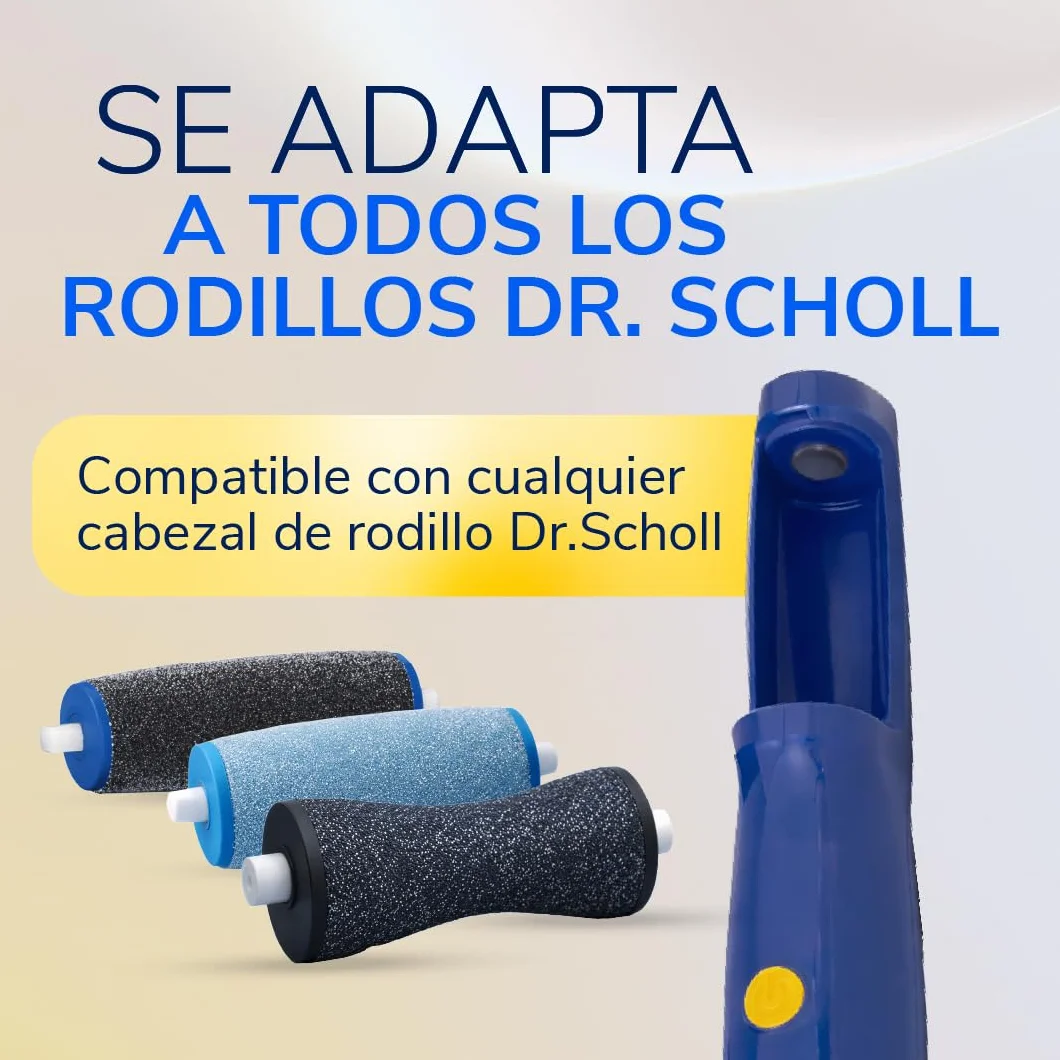 Dr. Scholl's Lima eléctrica pedicura exfolia elimina durezas callos suaviza pies pule suavidad viajes pilas AAA