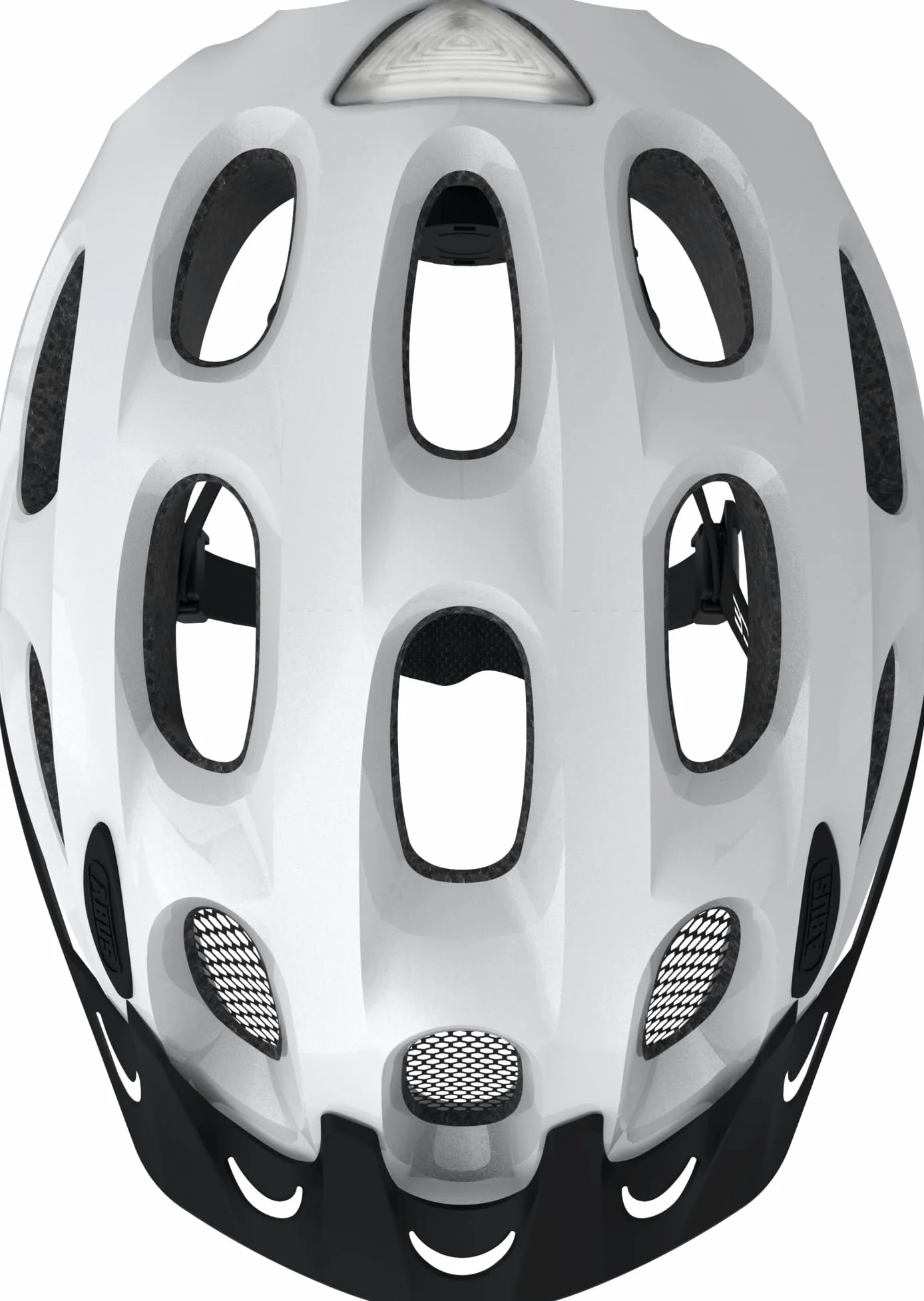 ABUS Casco urbano Youn-I ACE - con luz trasera LED integrada - casco para bicicleta de uso diario - para hombres y mujeres - blanco brillante, S (48-54 cm) | Casco Unisex Adulto, Sistema Zoom Evo Adult, 17 Entradas de Ventilación, Carcasa EPS y PC