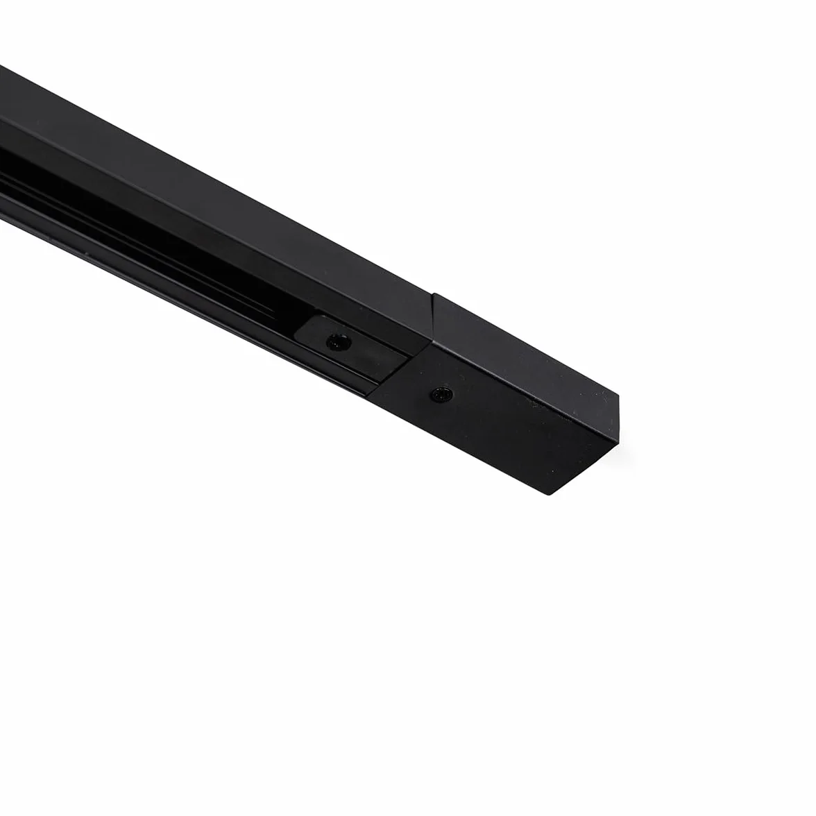 QAZQA Yade Sistema de carril moderno negro 4 luces monofásico Aluminio/Acero LED Max. 4x50W