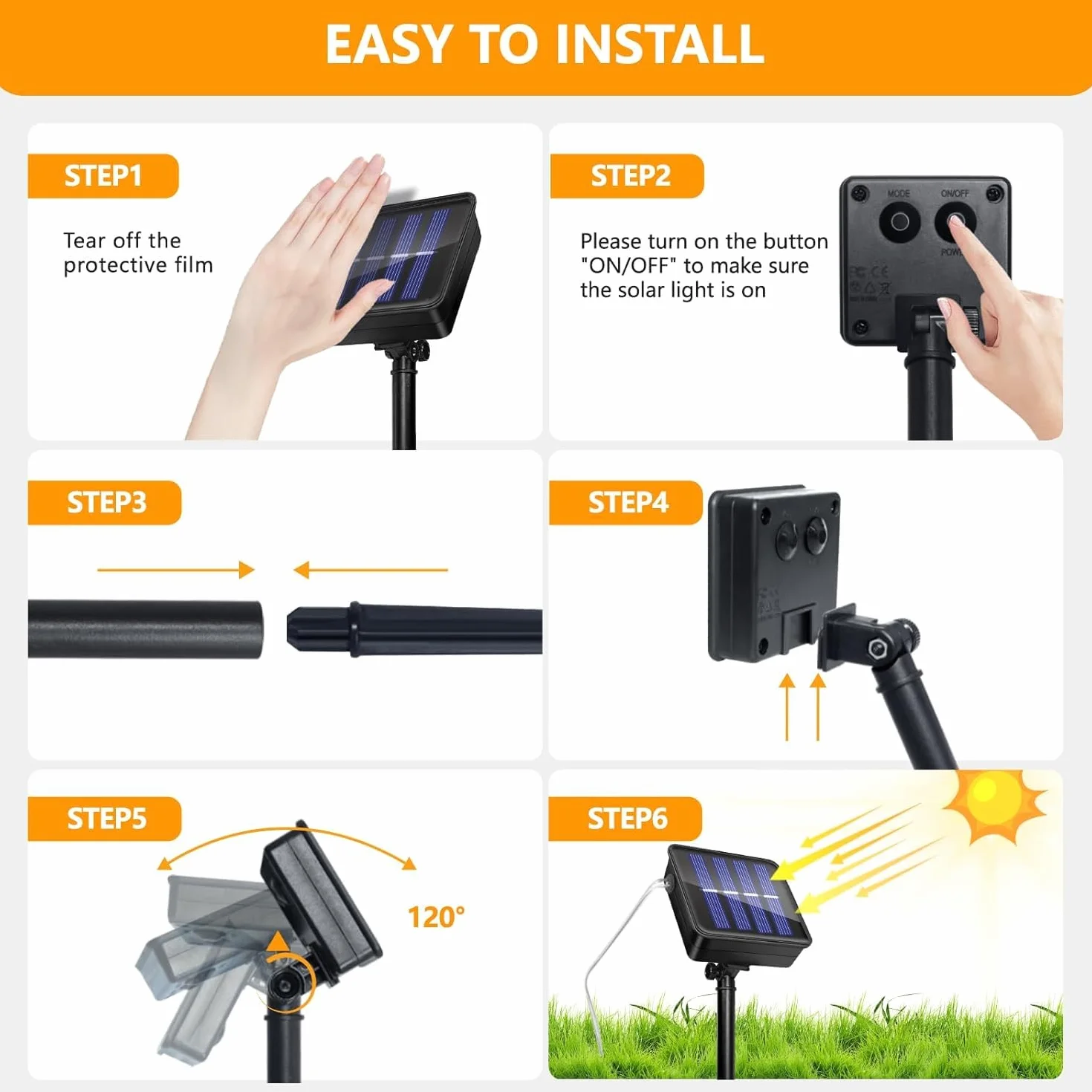 Guirnalda LED Solar Exterior 2Pack 15M Luces Solares Impermeable IP65 Blanco Cálido