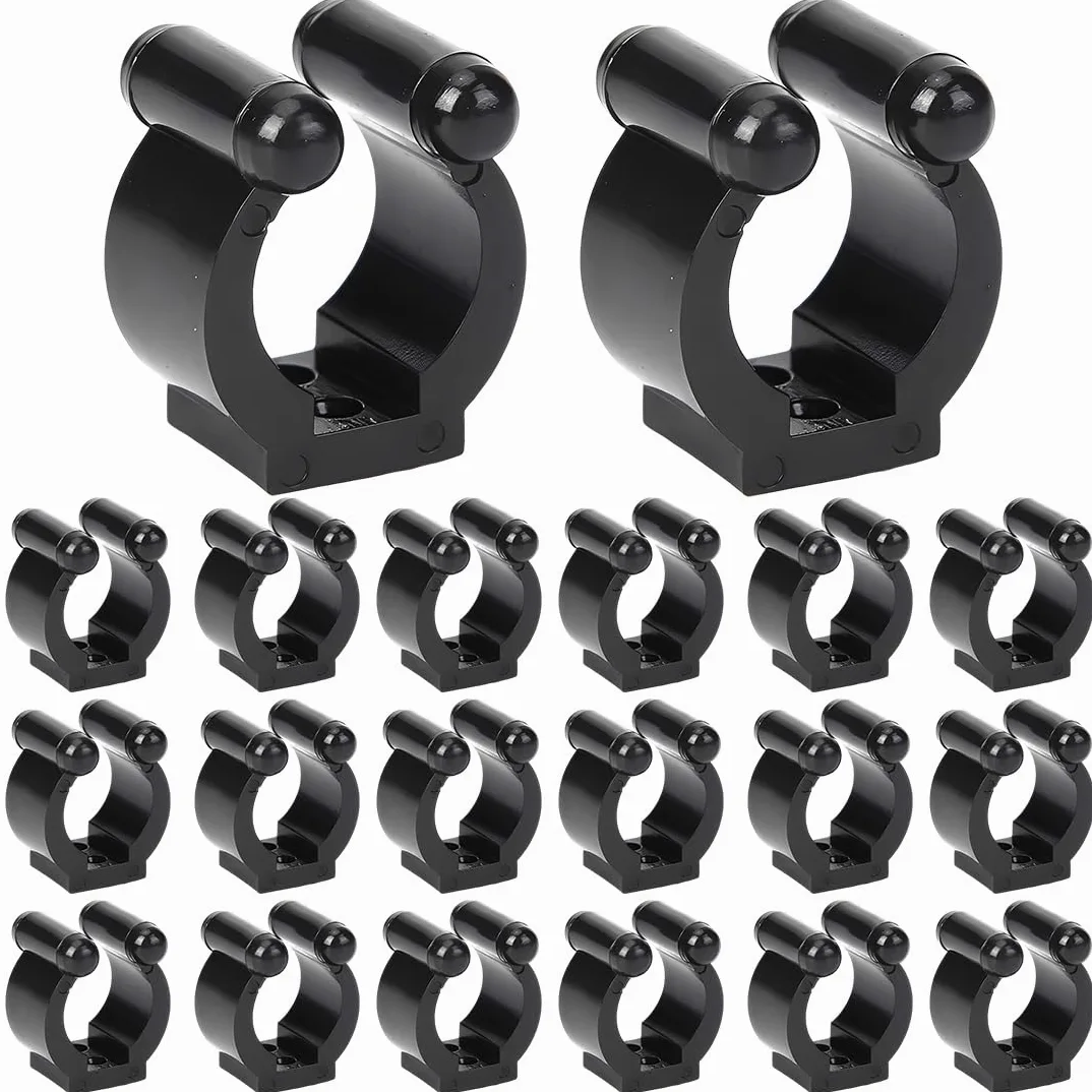20 Piezas Soporte para Tacos de Billar Snooker,Estante para Tacos de Billar Sticks,Taco de Billar de Plástico Clip,Estantes de Almacenaje de Caña de Pesca,Accesorios de Billar