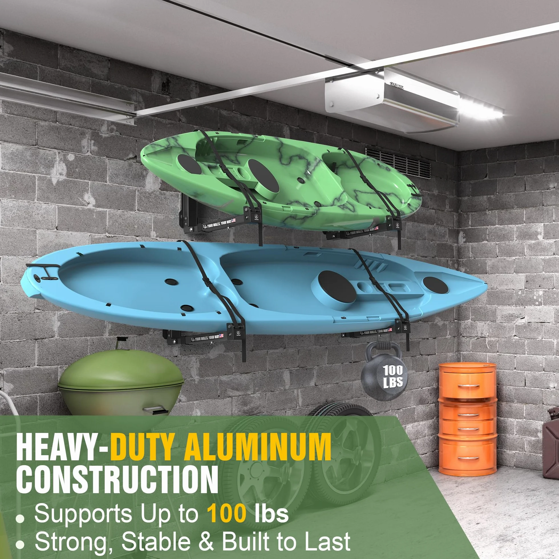Soporte de Pared para Kayak Adulto GanFindX Wall Mount-200