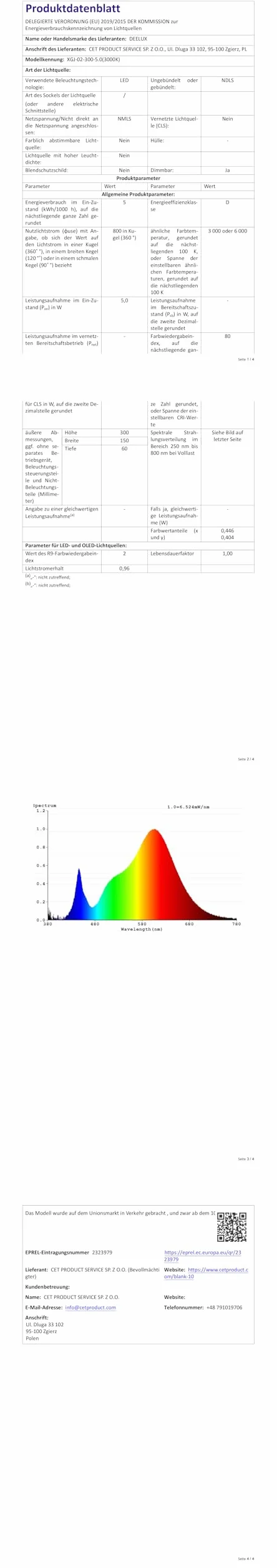 DEELUX Lámpara de Espejo Baño LED 30cm 5W 4000K Blanco Neutro Regulable 55-550 lm IP44 230V Negro