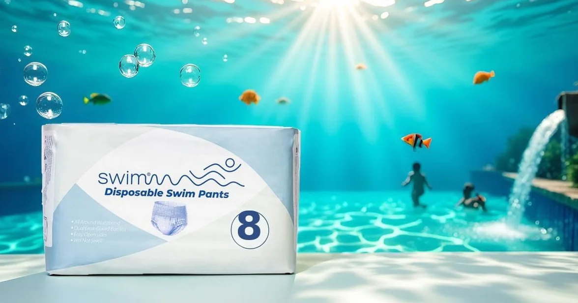 Pañales de natación desechables Talla 8 (28-42 kg) 30 unidades Protección contra incontinencia fecal