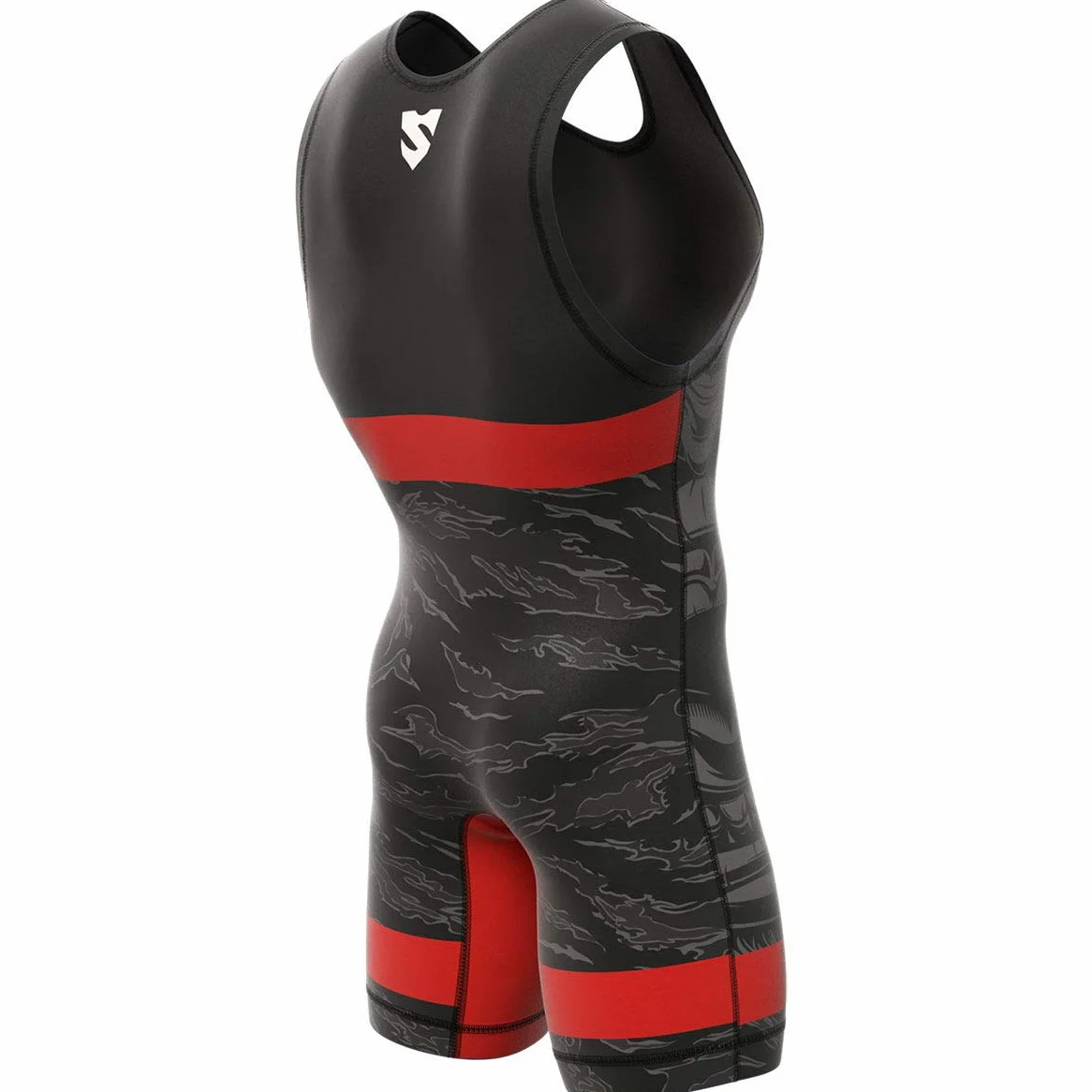 SMMASH Singlet De Lucha Libre Camiseta Deportiva Corto Hombre Wrestling Traje Atlético Transpirable