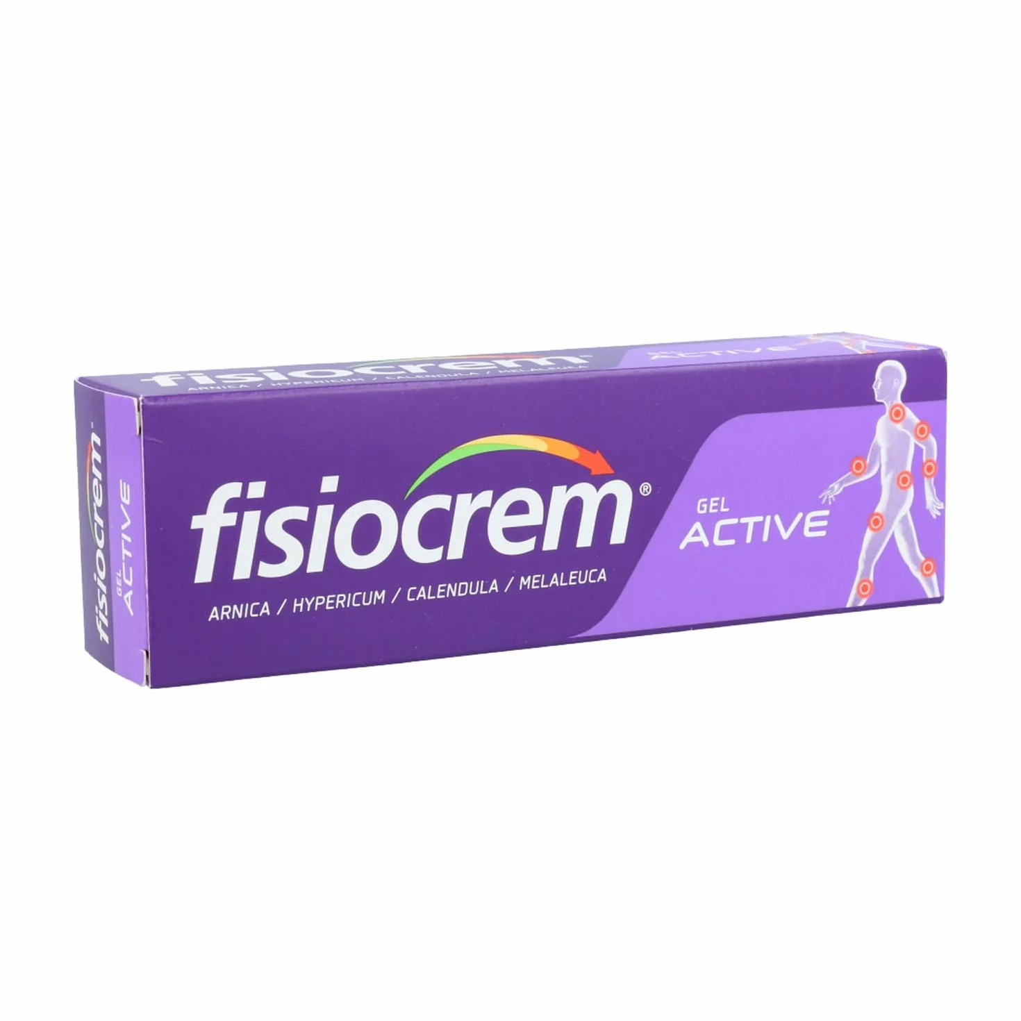 FISIOCREM GEL ACTIVE 60ml Crema Masaje Músculos y Ligamentos con Melaleuca, Árnica, Hypericum Perforatum, Calendula