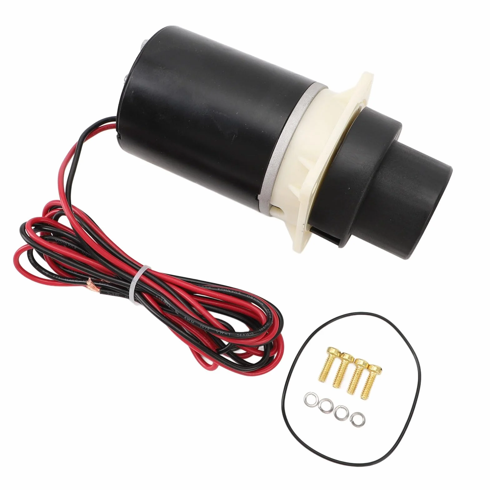 Tbest Bomba de Motor para Inodoro de RV, Descarga Silenciosa y Eficiente, Conjunto Eléctrico de 12 V para Inodoros 37045, 37245 y 37275, 37075. Diseño elegante. Fabricada en ABS y