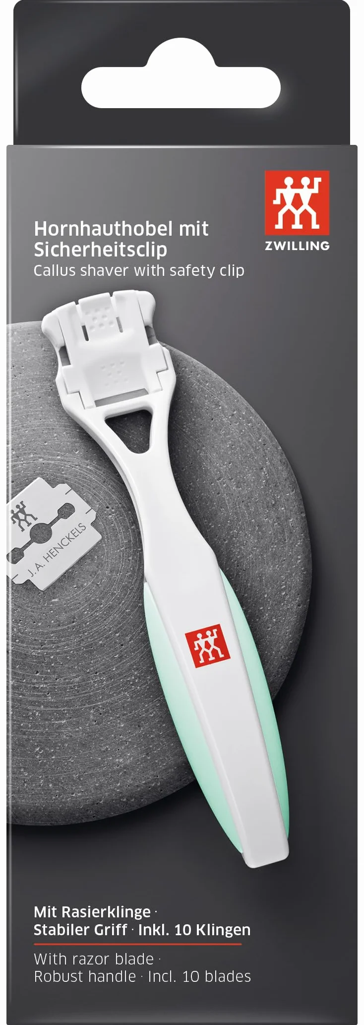 Zwilling CLASSIC Cortacallos 10 hojas de recambio cierre de seguridad