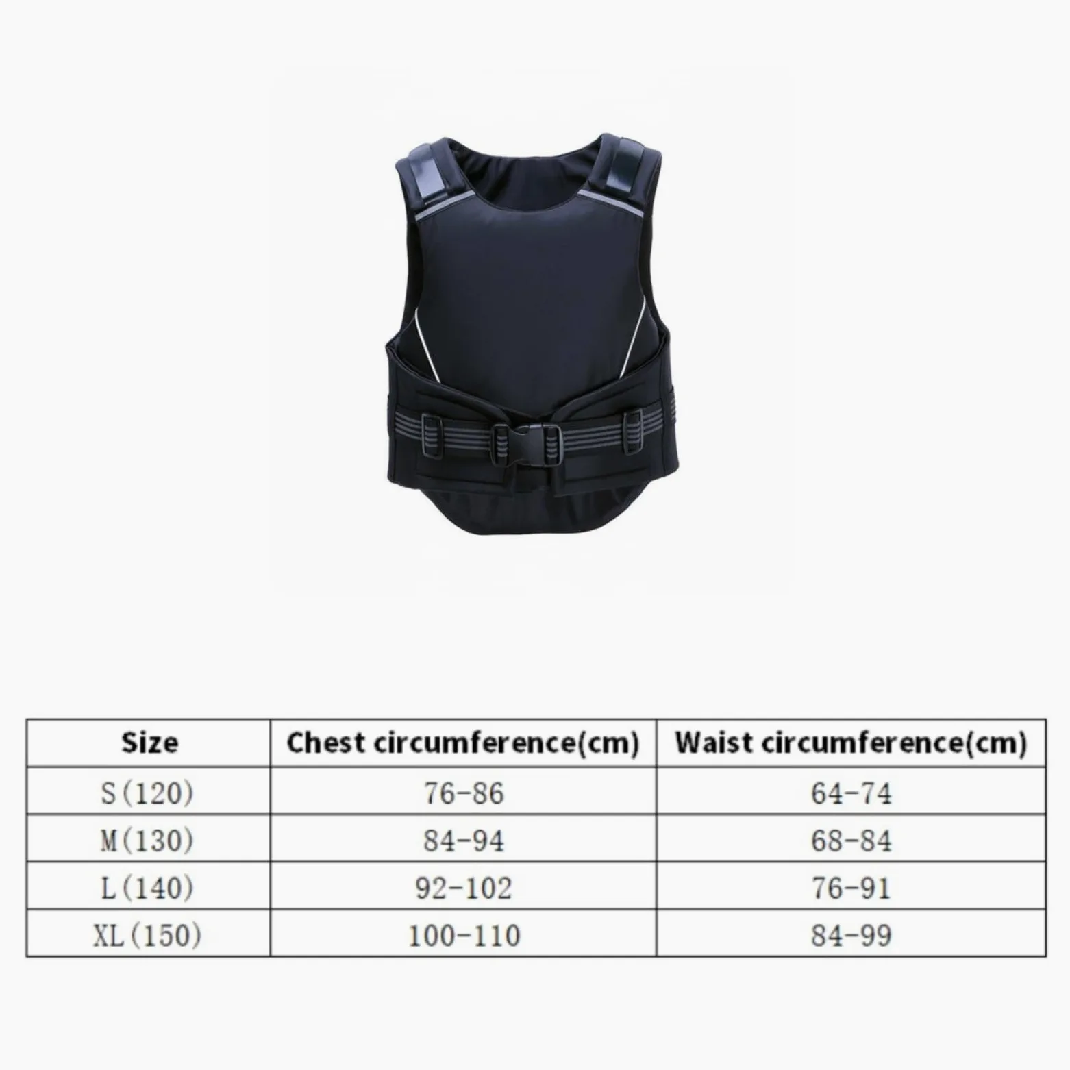 Qianly Chaleco de para Equitación Ajustable Chaleco Protector Ecuestre Transpirable Protector Corporal Ecuestre para Niños, Adultos, Entrenamiento, S