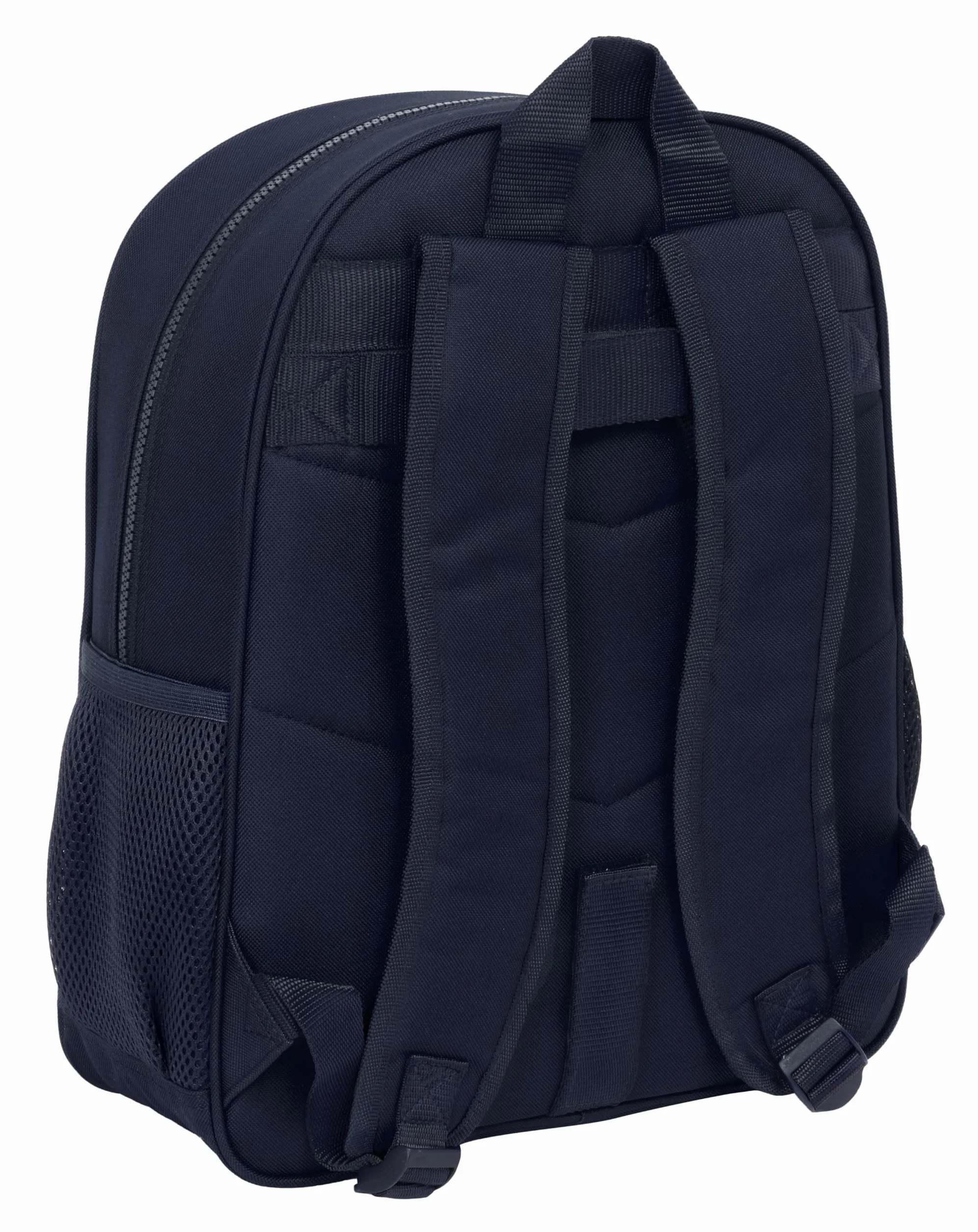 REAL MADRID 2ª EQUIPACIÓN 24/25 - Mochila Escolar Niño, Mochila Infantil, Adaptable a Carro, Ideal para Niños en Edad Escolar, Cómoda y Versátil, Calidad y Resistencia, 32x12x38 cm, Color Azul Marino