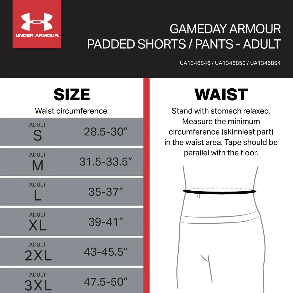 Under Armour Gameday Pro - Faja de fútbol Americano para Hombre, 5 Almohadillas