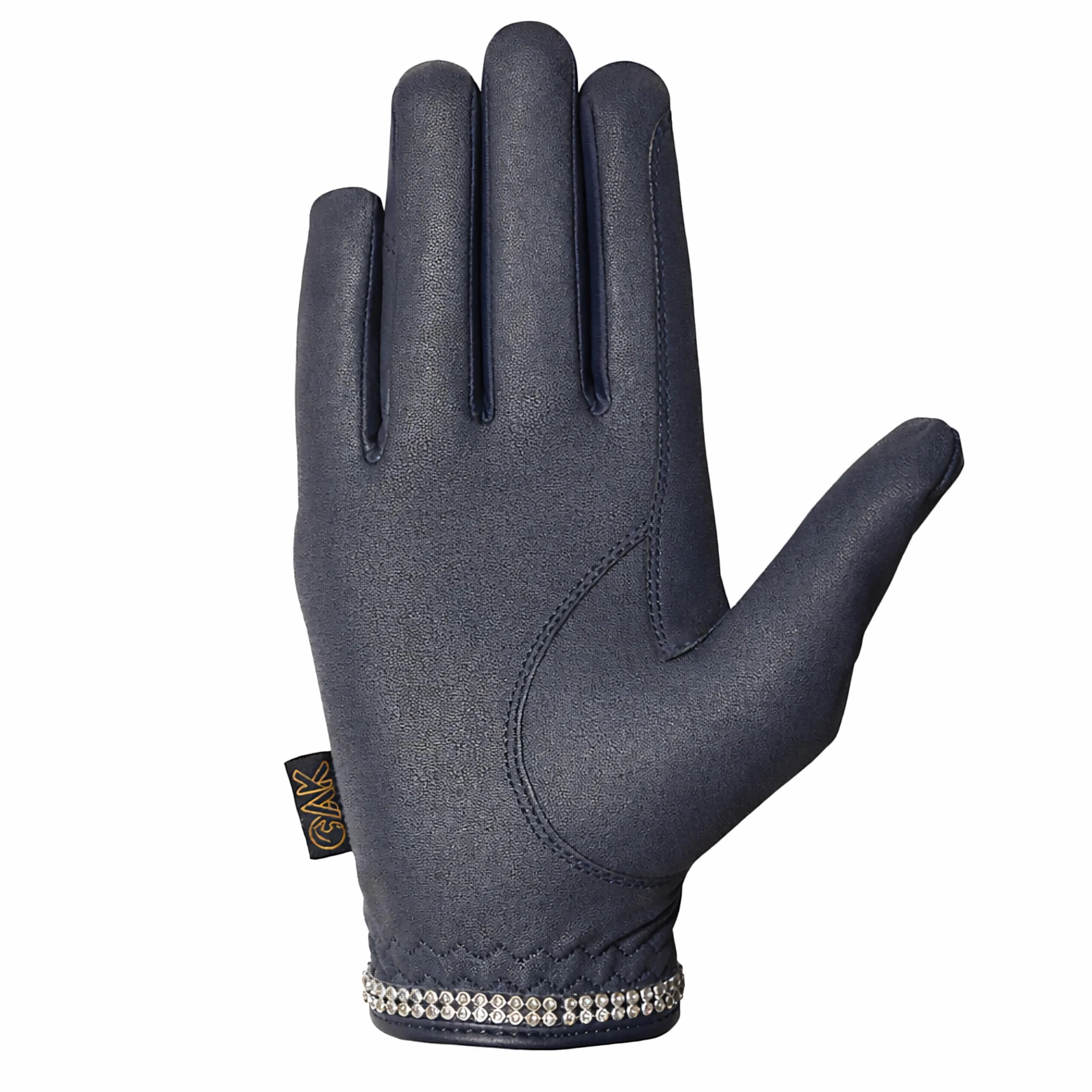 AK Horse Riding Gloves for Competition & Dressing with Crystal Diamante AKRS-6366