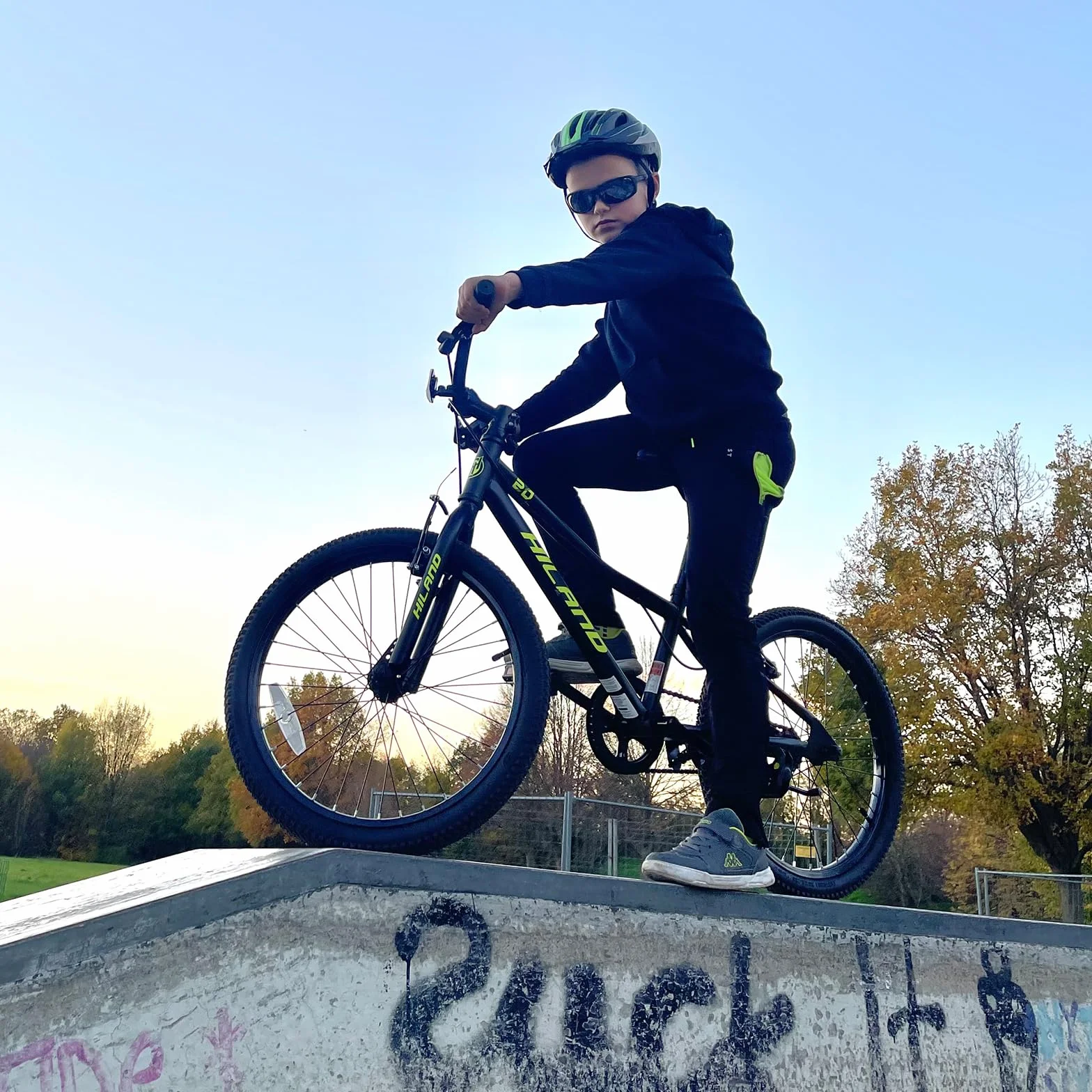 Hiland Climber Bicicletas Infantiles 20 Pulgadas Shimano 1 Velocidad Horquilla Suspensión Freno V Rosa