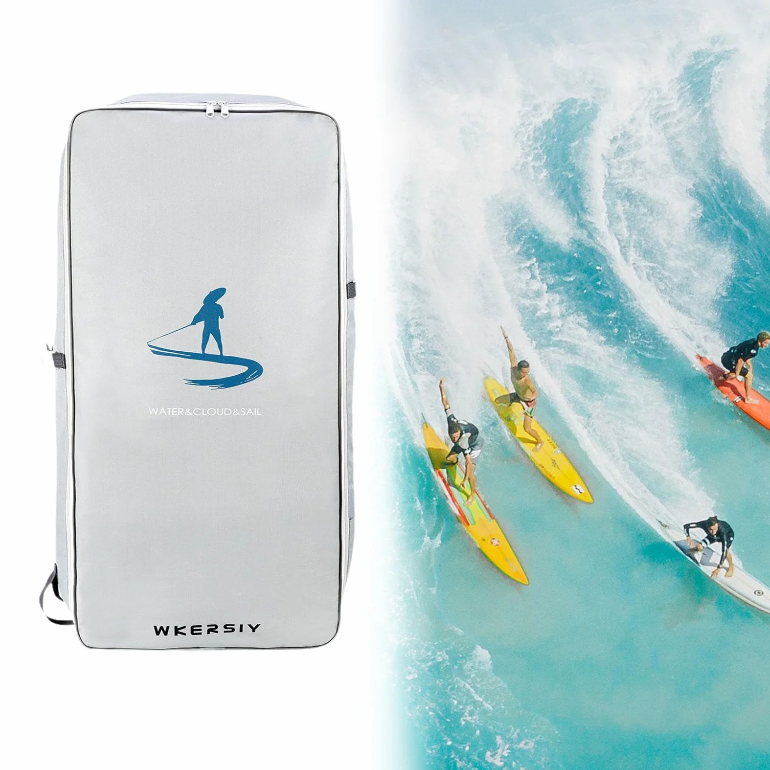 Mochila Organizadora Impermeable para Tabla de Paddle Surf, Bolsa de Transporte Portátil de Nailon Ligero, Adecuada para Paddle Surf, Surf Y Playa. 94