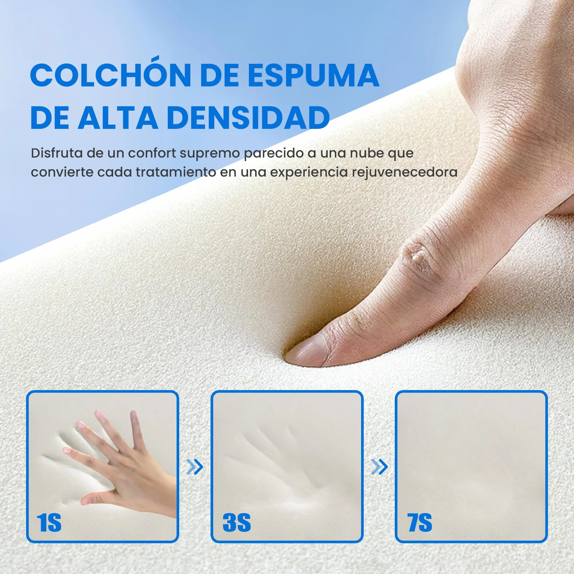 Colchón de Extensión de Pestañas, Cubrecolchón y Funda de Colchón para Salón de Belleza