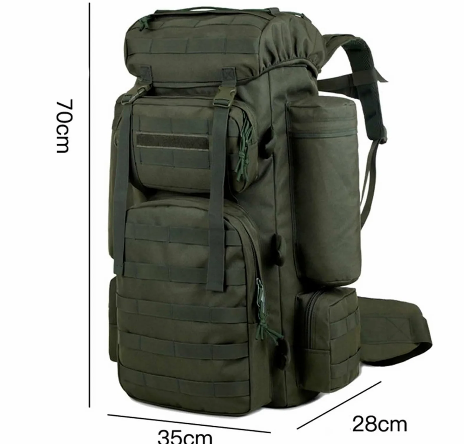 Mochila Viaje Mochila Montaña Mochila De Senderismo Para Acampar, Resistente Al Agua, Transpirable, Ligera, De Gran Capacidad, 70L Mochila Trekking(C)
