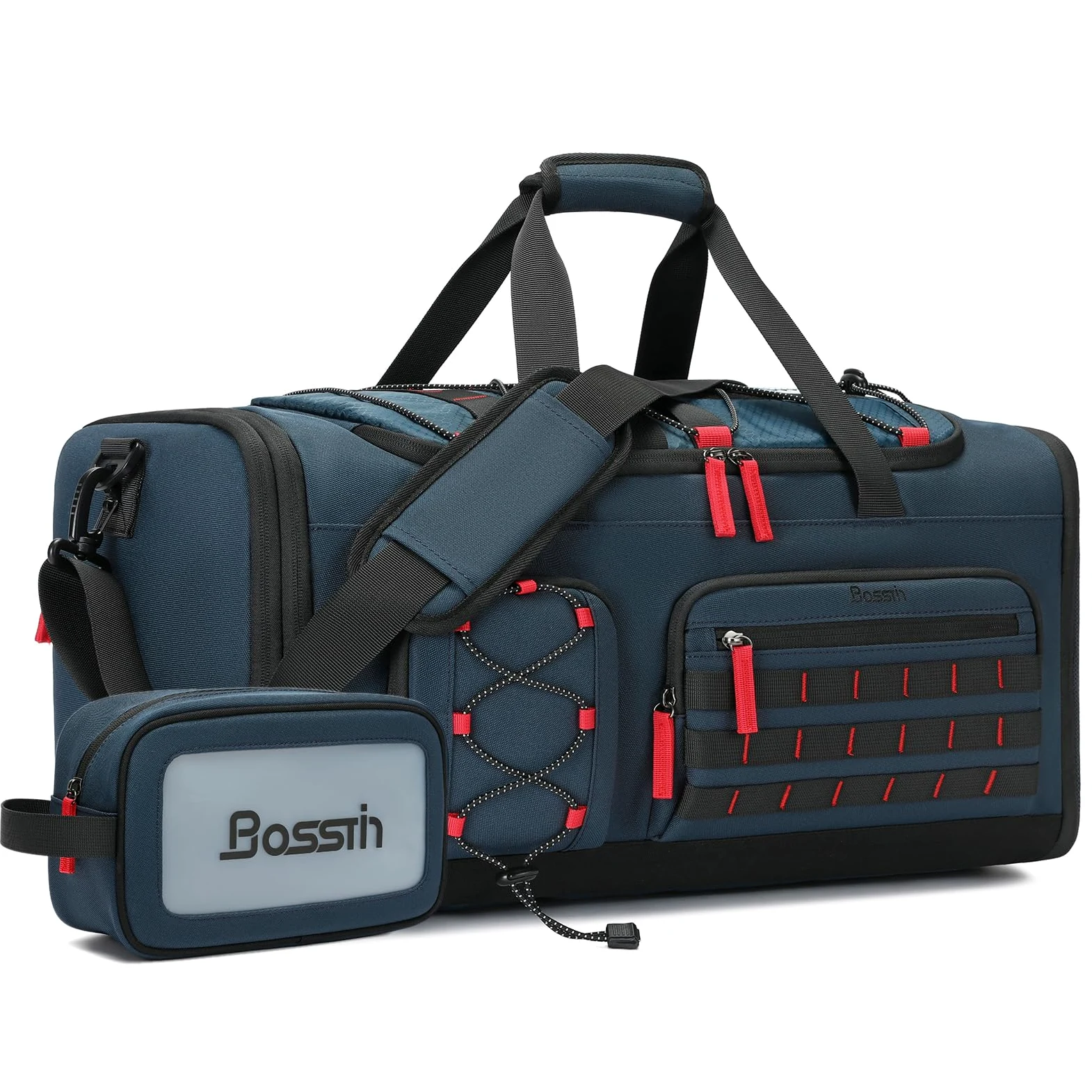 Bosstin - Bolsa de Deporte para Hombre y Mujer (45 L, Bolsa de Viaje, Bolsa de Deporte, Bolsa de Fin de Semana, Mochila de Noche con Compartimento para Zapatos