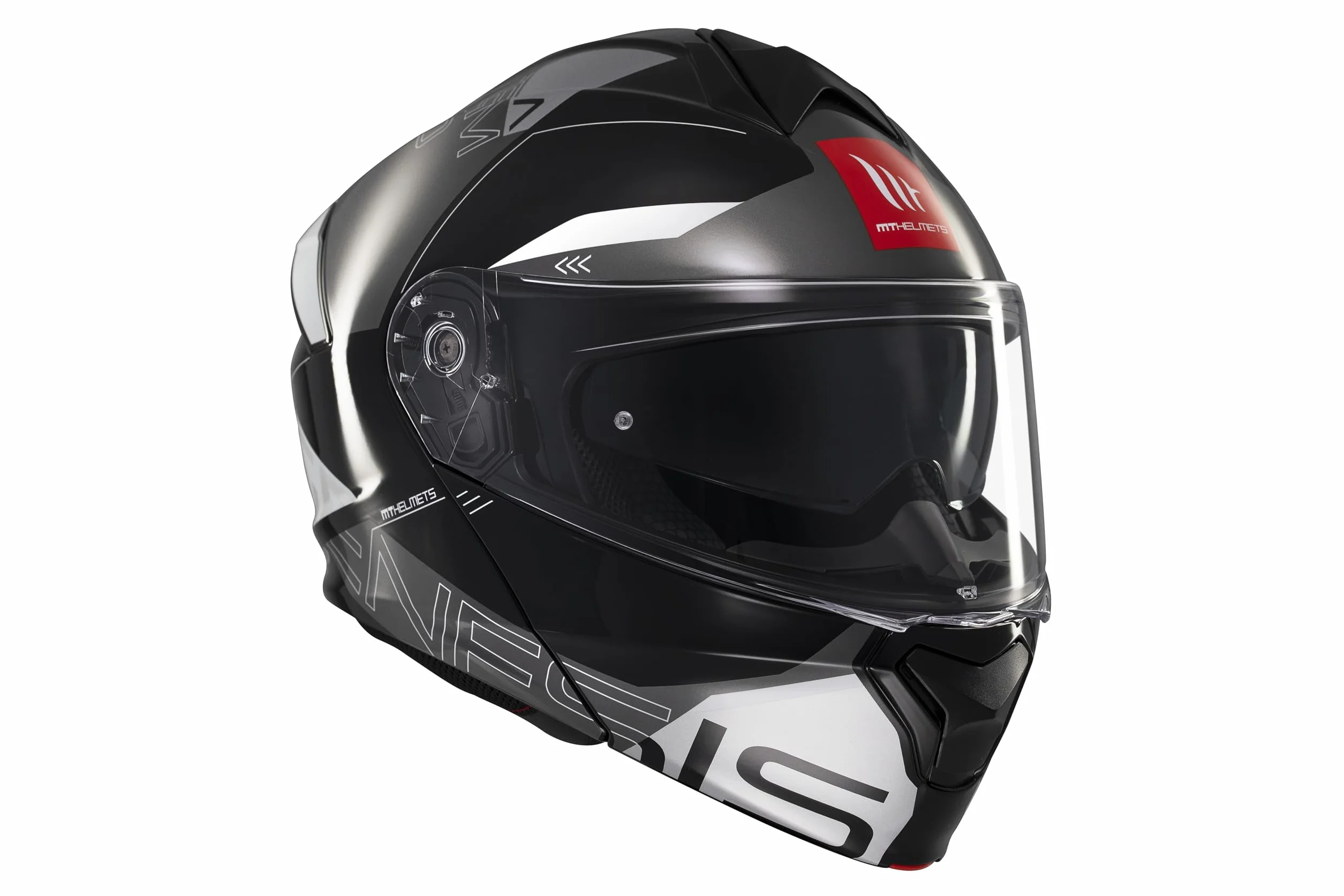 MT Helmets Genesis SV Casco Moto Modular Visor Solar Retráctil Calota HIRP Pantalla Antivaho Homologado ECE 22.06 DOT