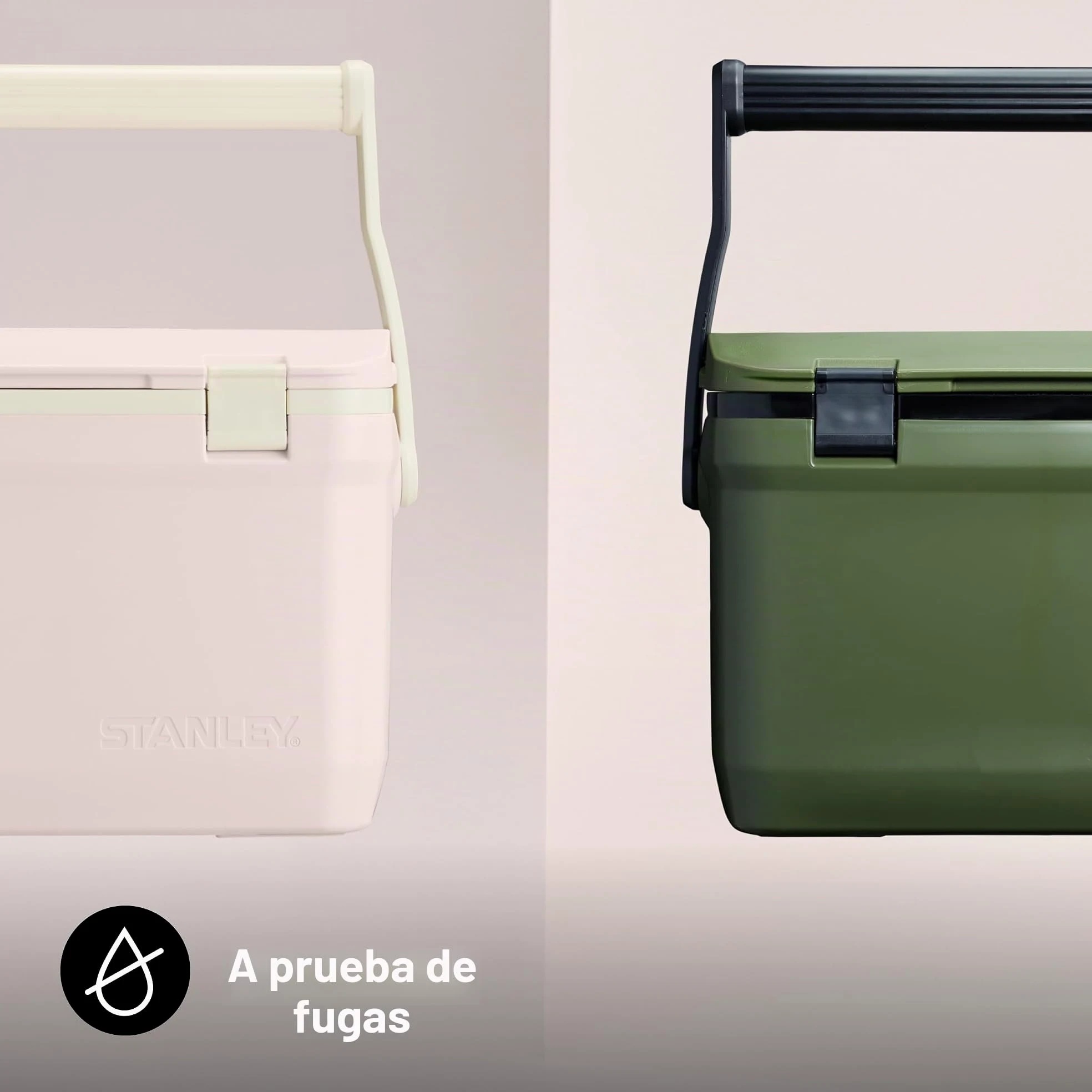 Stanley 1913 Adventure - Enfriador para exteriores - Hielo frío hasta 4 días - Nevera - Sin BPA - Enfriador de pecho - Caja de refrigeración de camping resistente que se dobla como asiento