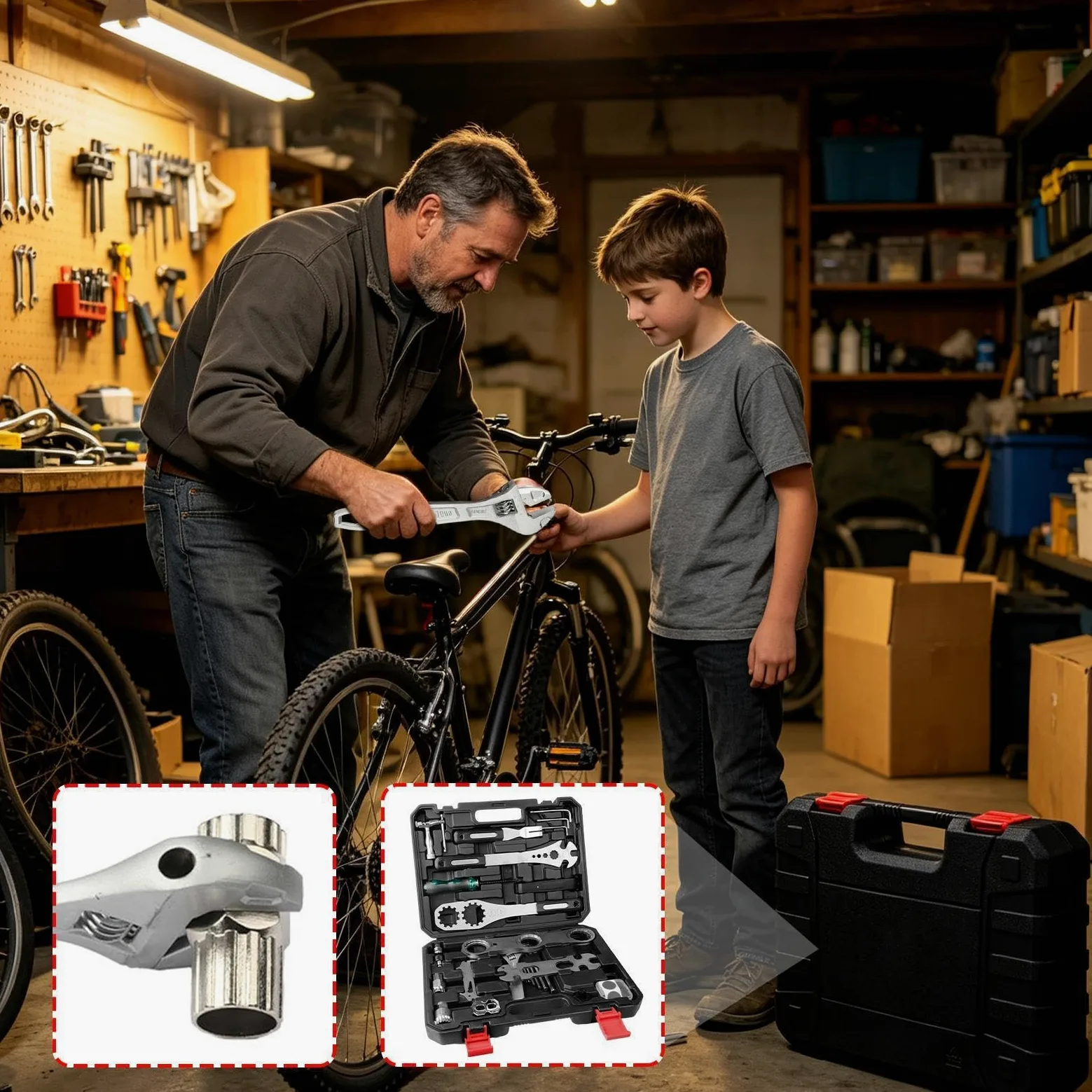Kit Herramientas Bicicleta Destornillador con estuche de almacenamiento
