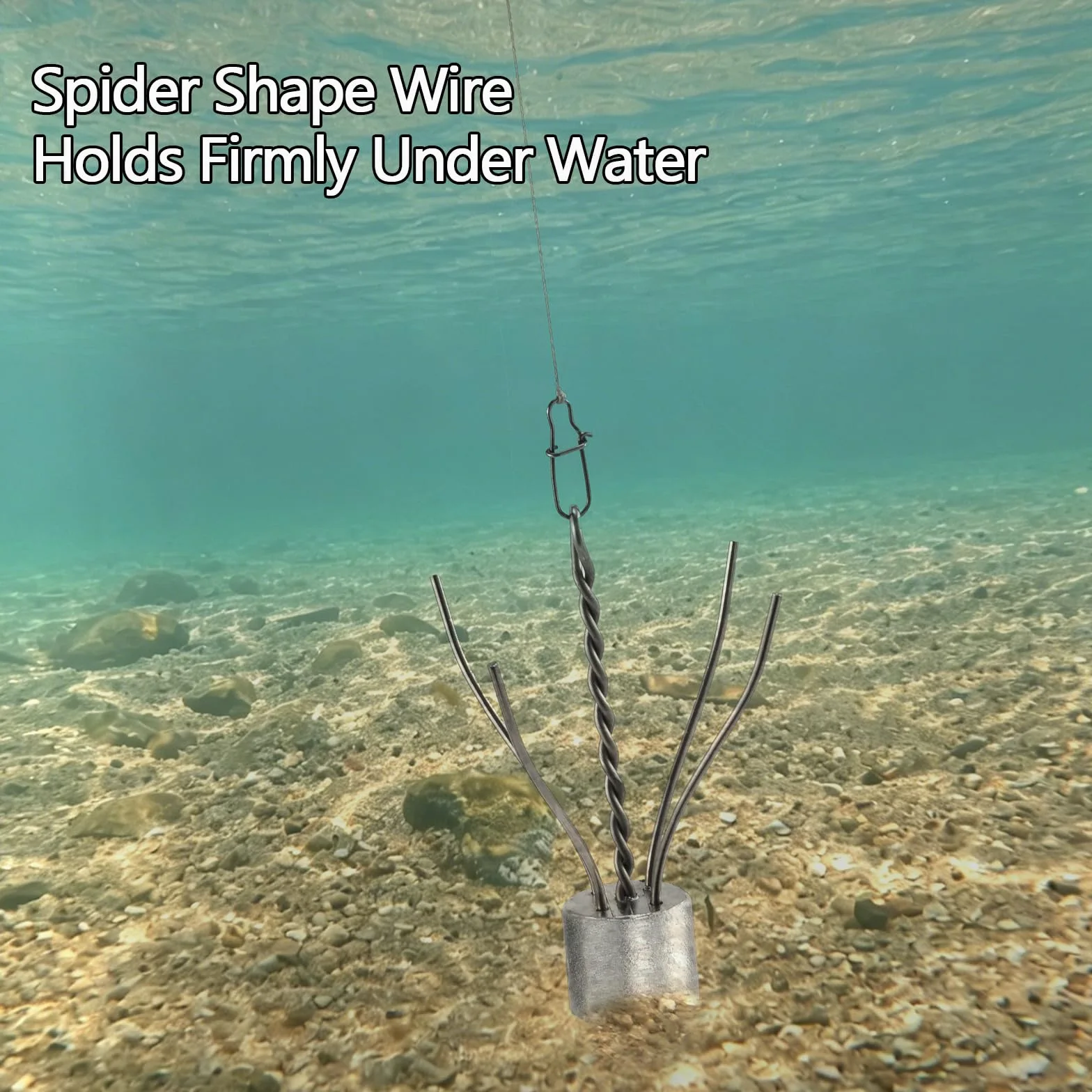 Dr.Fish Paquete de 5 plomos de pesca Sputnik de araña, 1 oz a 8 onzas, para agua salada, surf, pesca, pesca en la playa, pesca en el mar, soporte inferior