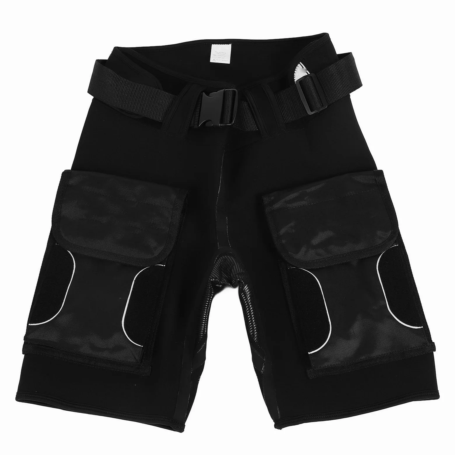 POENVFPO Pantalones cortos de neopreno técnicos para hombre, ajuste de compresión, cintura alta, calor, pantalones cortos de surf para buceo y snorkel