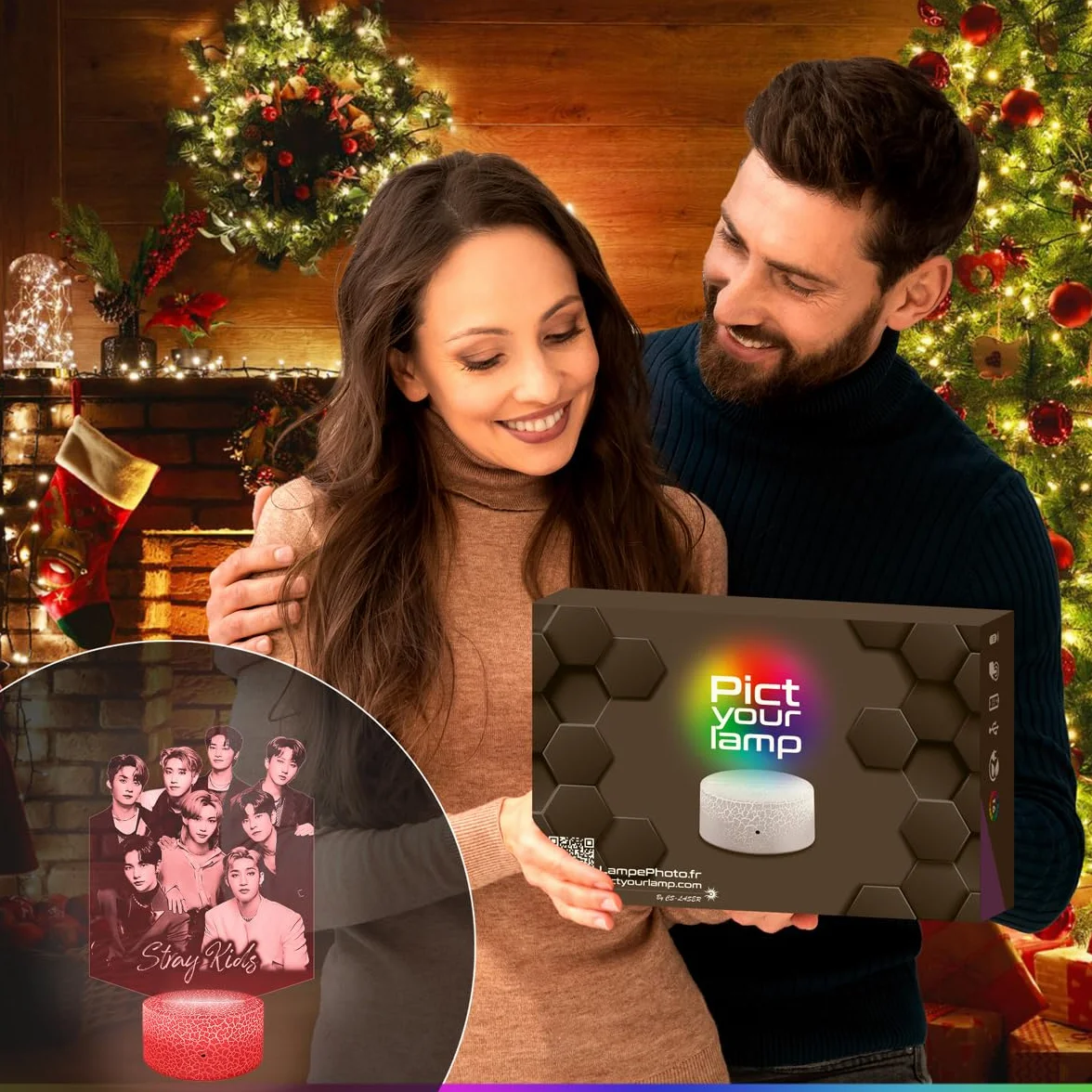 Lámpara 3D Stray K Decoración Cuarto Luz Nocturna Regalo Navidad