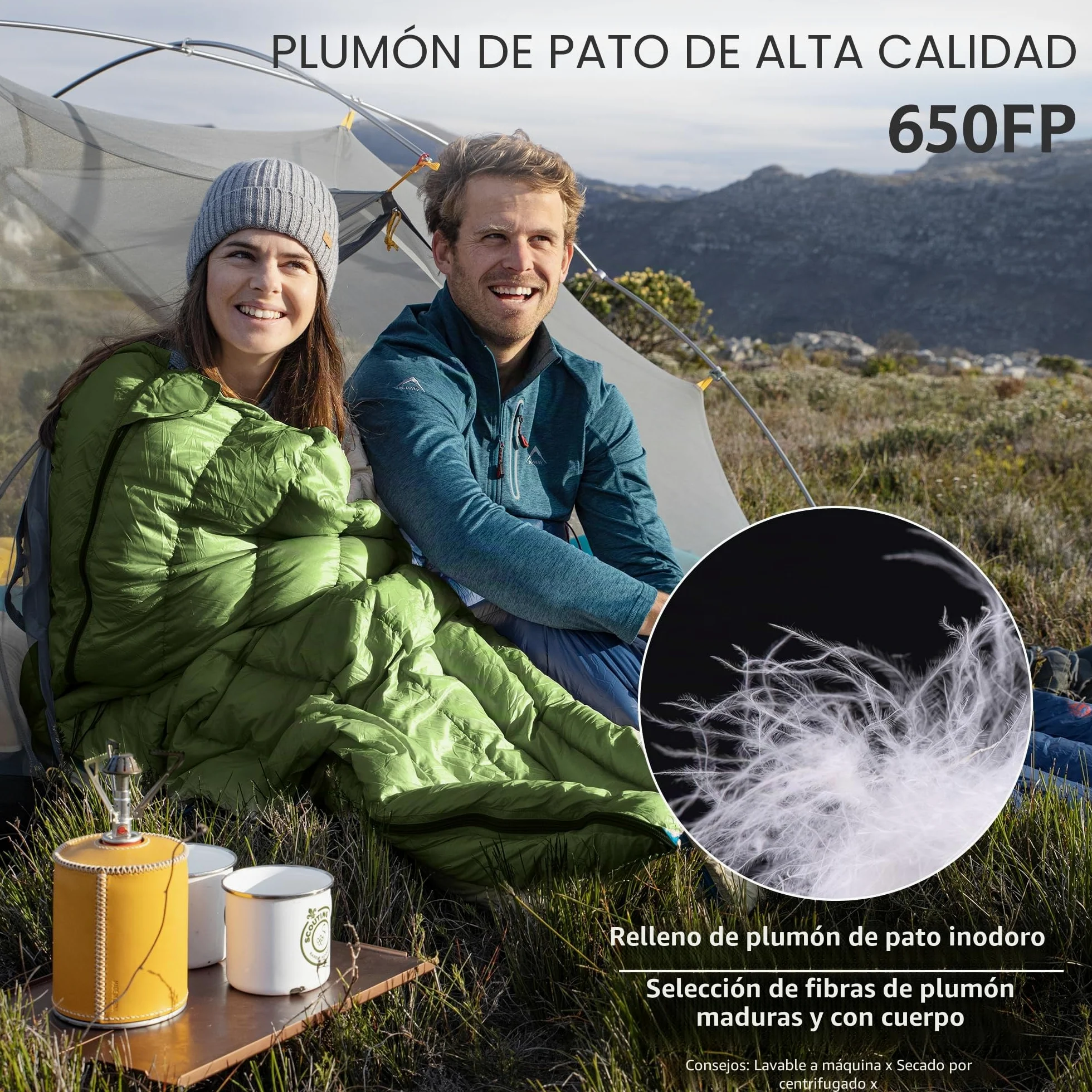 Naturehike Saco de Dormir Envolvente Ultraligero, 3-4 Estaciones, Impermeable, para Camping, Senderismo, Montañismo