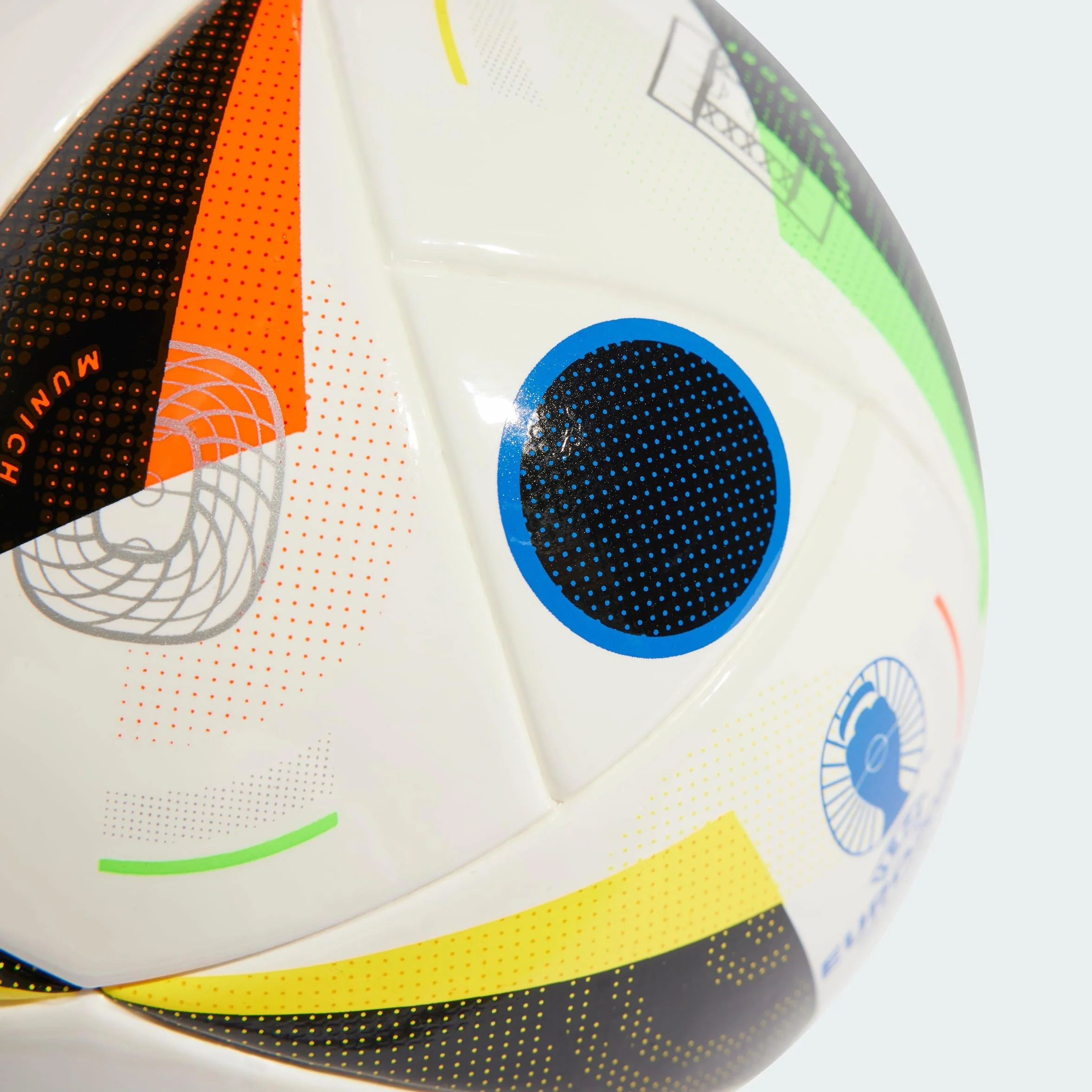 adidas Euro24 Mini White/Black/Globlu Talla Única