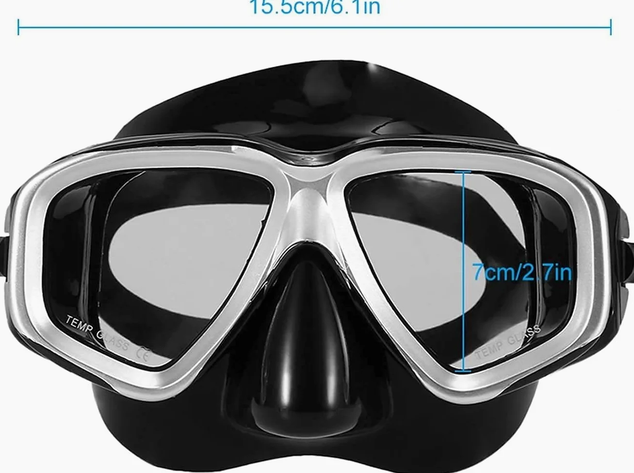 Máscaras de Buceo, máscaras , Snorkel subacuáticas, antivaho, natación, Vidrio for Hombres y Mujeres