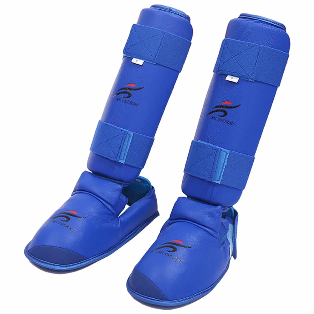 Espinilleras | Protectores de piernas de MMA para Kickboxing Boxeo en Tailandia Thai Karate Artes Marciales | Protección para pies y Empeine de