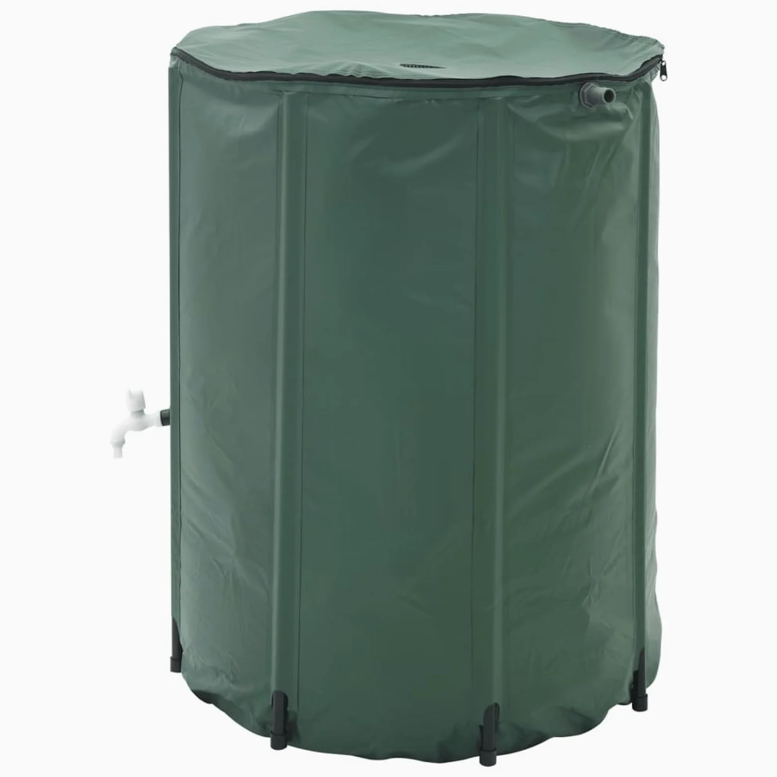 Depósito de agua plegable de 500 L, color verde, PVC, resistente a los rayos UV y a la corrosión, con filtro, para lavar coches, bicicletas, modelo 41222