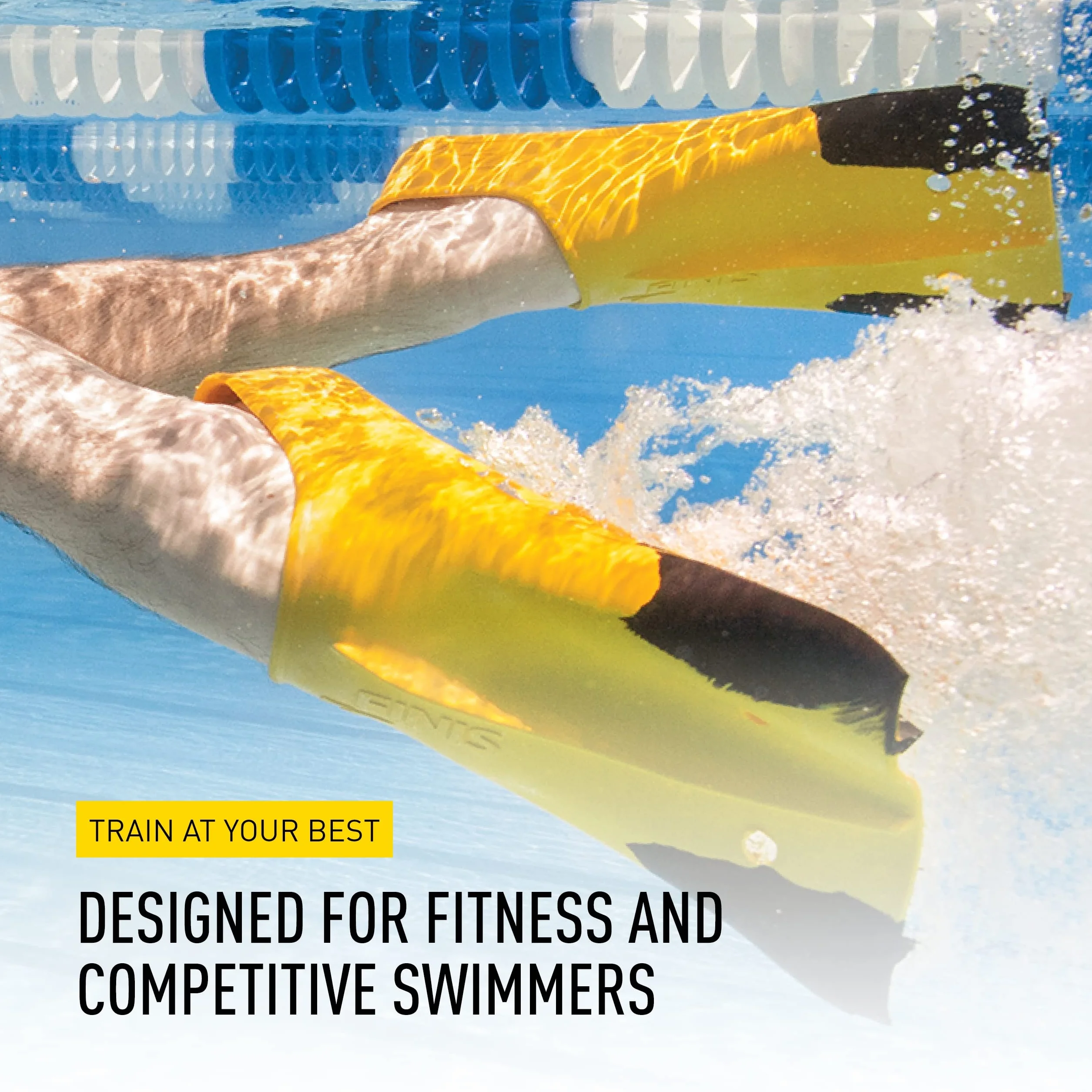 FINIS Aletas de Natación Z2 Gold Zoomers - Aletas de Entrenamiento de Hoja Corta para Fuerza y Velocidad - Ajuste de Goma Natural - Talla