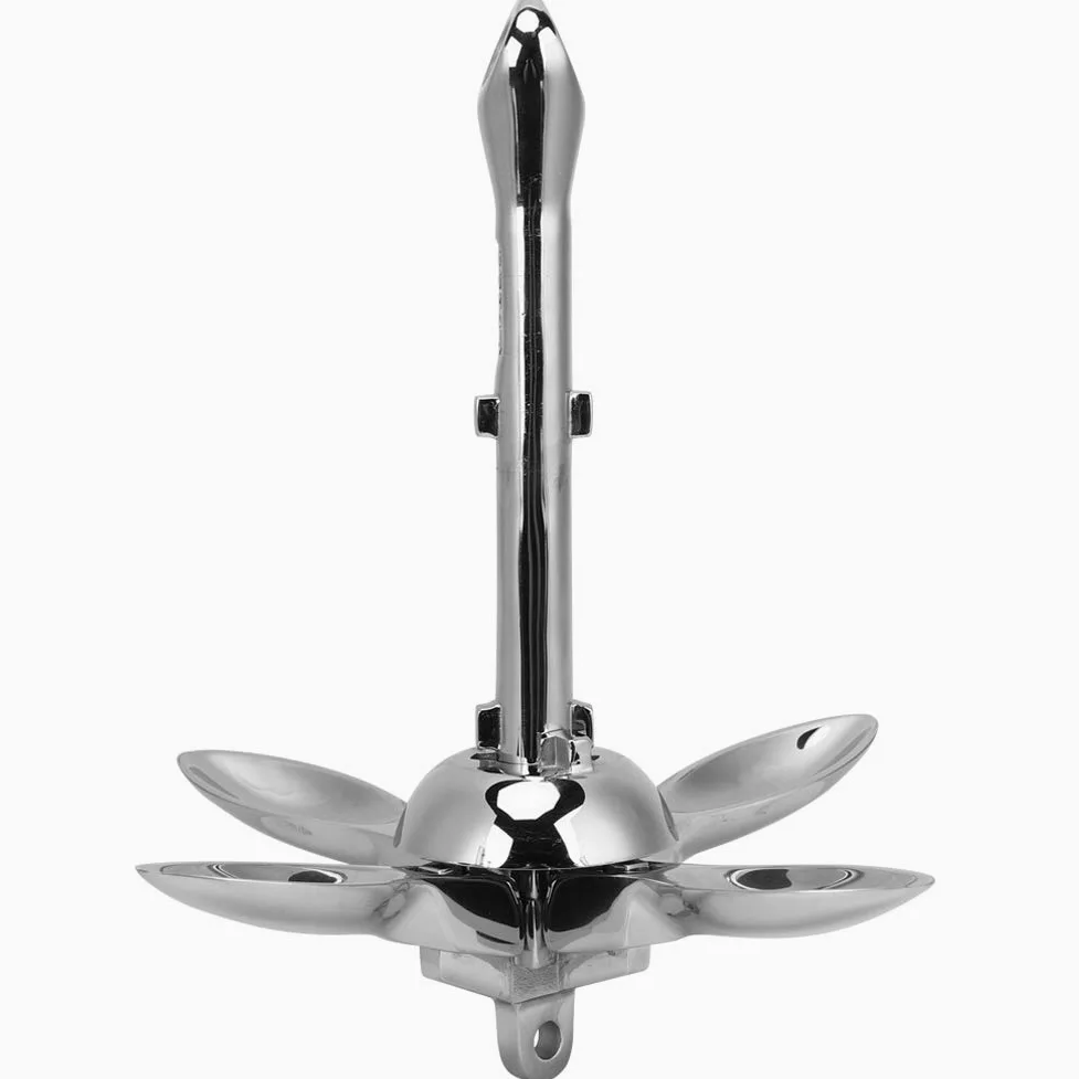 Ancla de Barco, Ancla Plegable de Acero Inoxidable 304, Ancla de Tornillo de Pilote Segura para Motos de Agua, Kayaks, pontones y embarcaciones Peque?as.