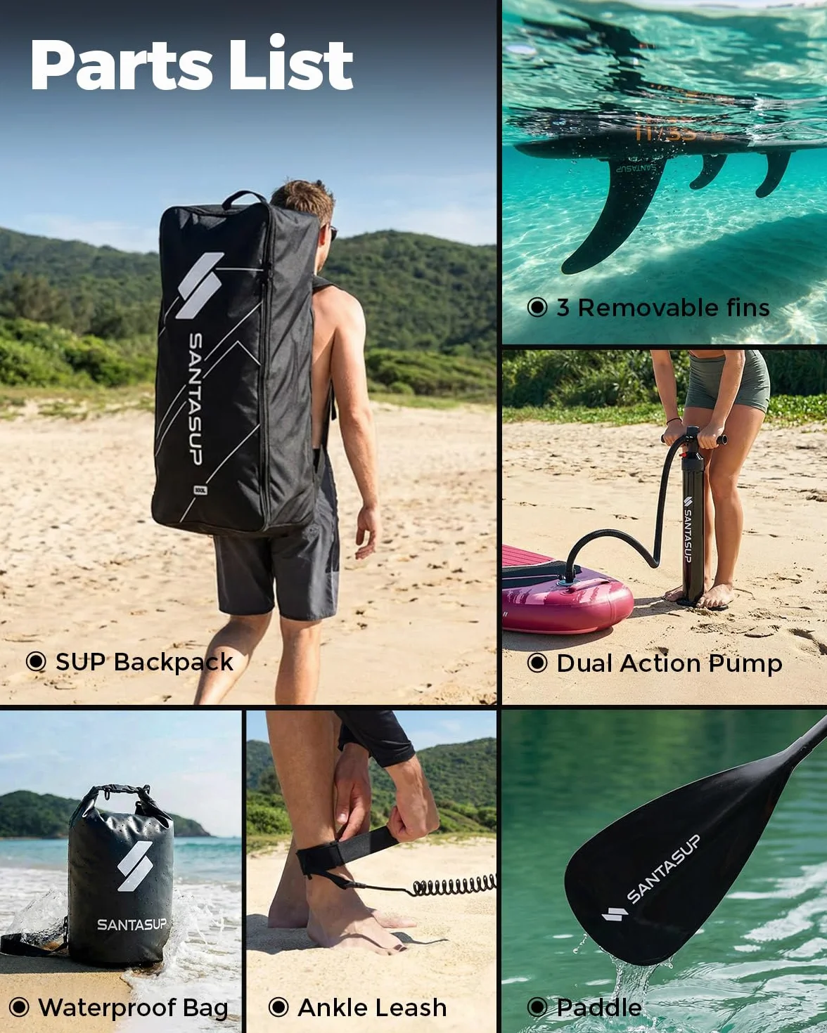 Tabla de Remo Inflable con Accesorios, Amplia Postura, para Adultos y Jóvenes