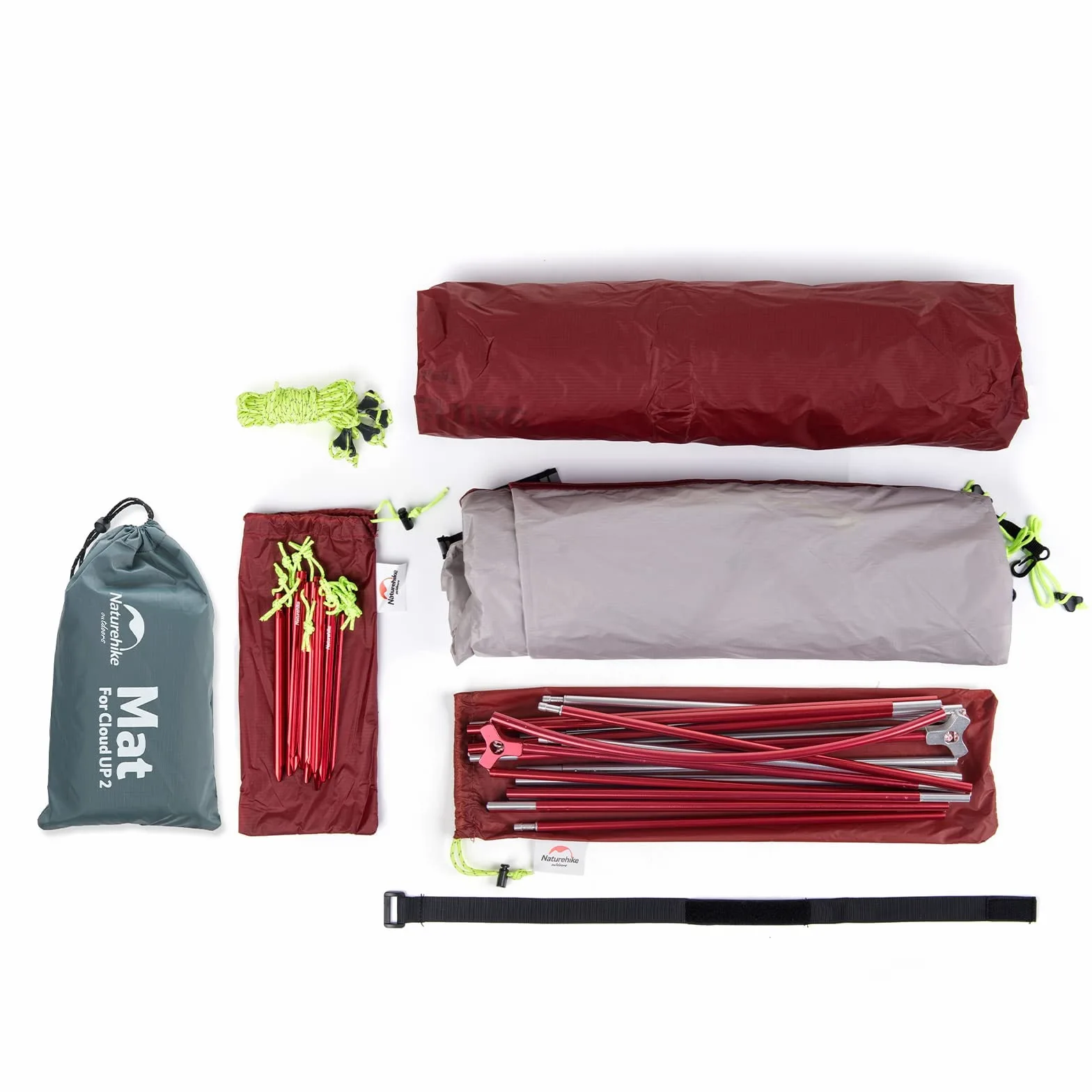 Naturehike Cloud-Up 2 Tienda de Campaña 2 Personas 3-4 Temporada Tienda Mochila Ligera(Actualizar Gris 20D)